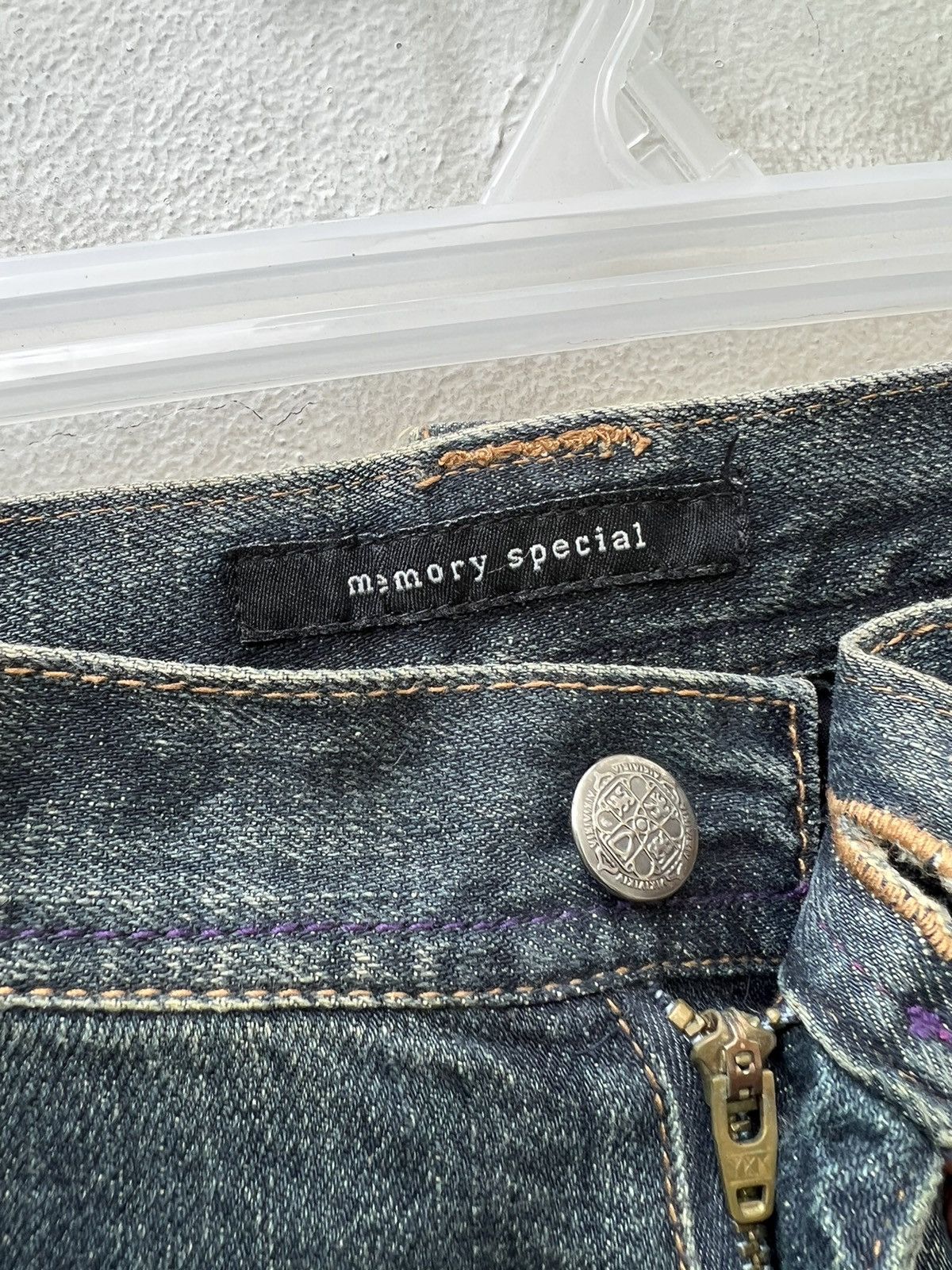 Vintage Flare Memory Special Japan Distress Painter Denim Jeans Size US 32 / EU 48 - 9 Thumbnail