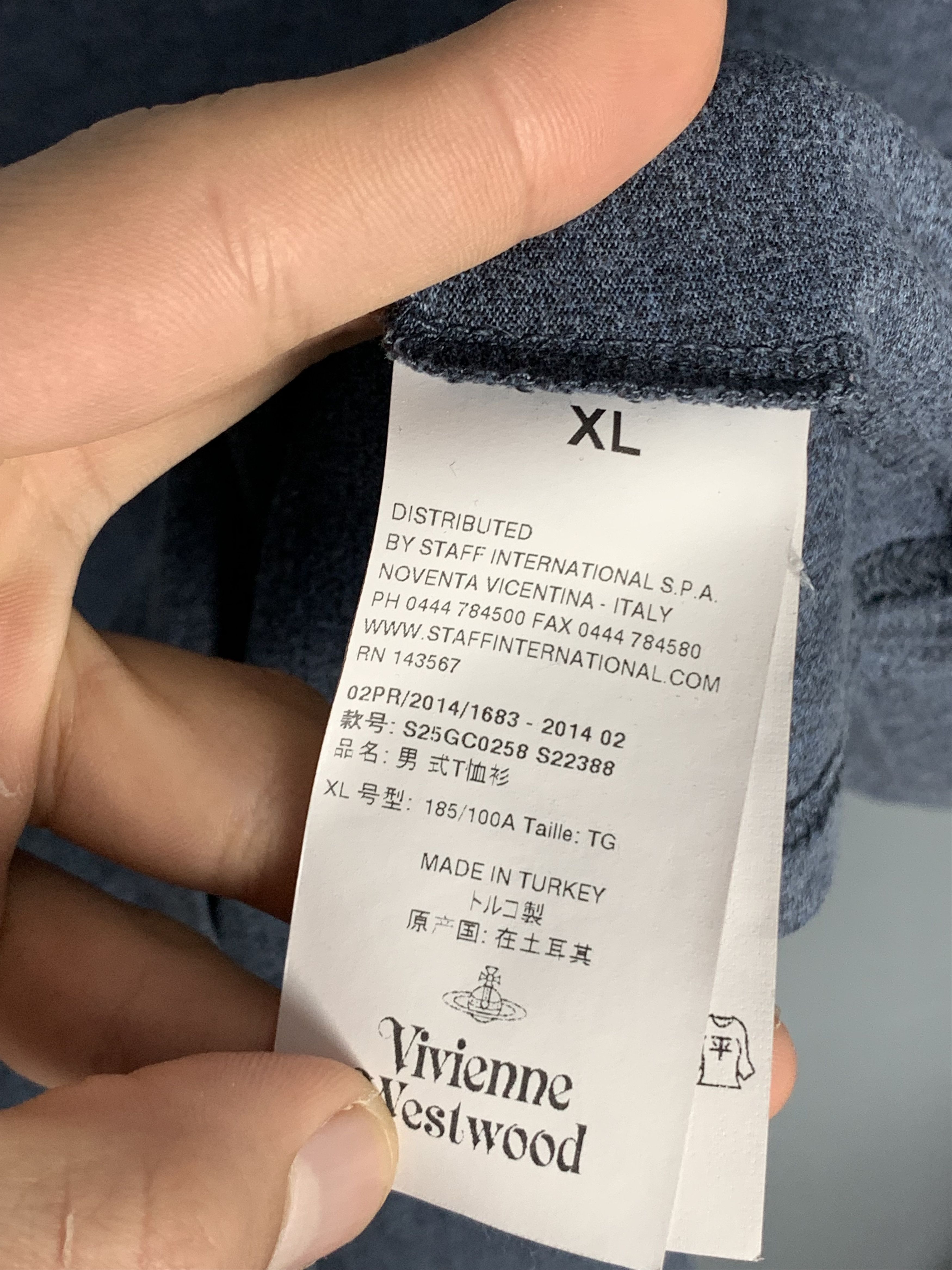 Vivienne Westwood Vivienne Westwood Vintage Mens Crew Neck T-Shirt Tee Size US XL / EU 56 / 4 - 6 Thumbnail
