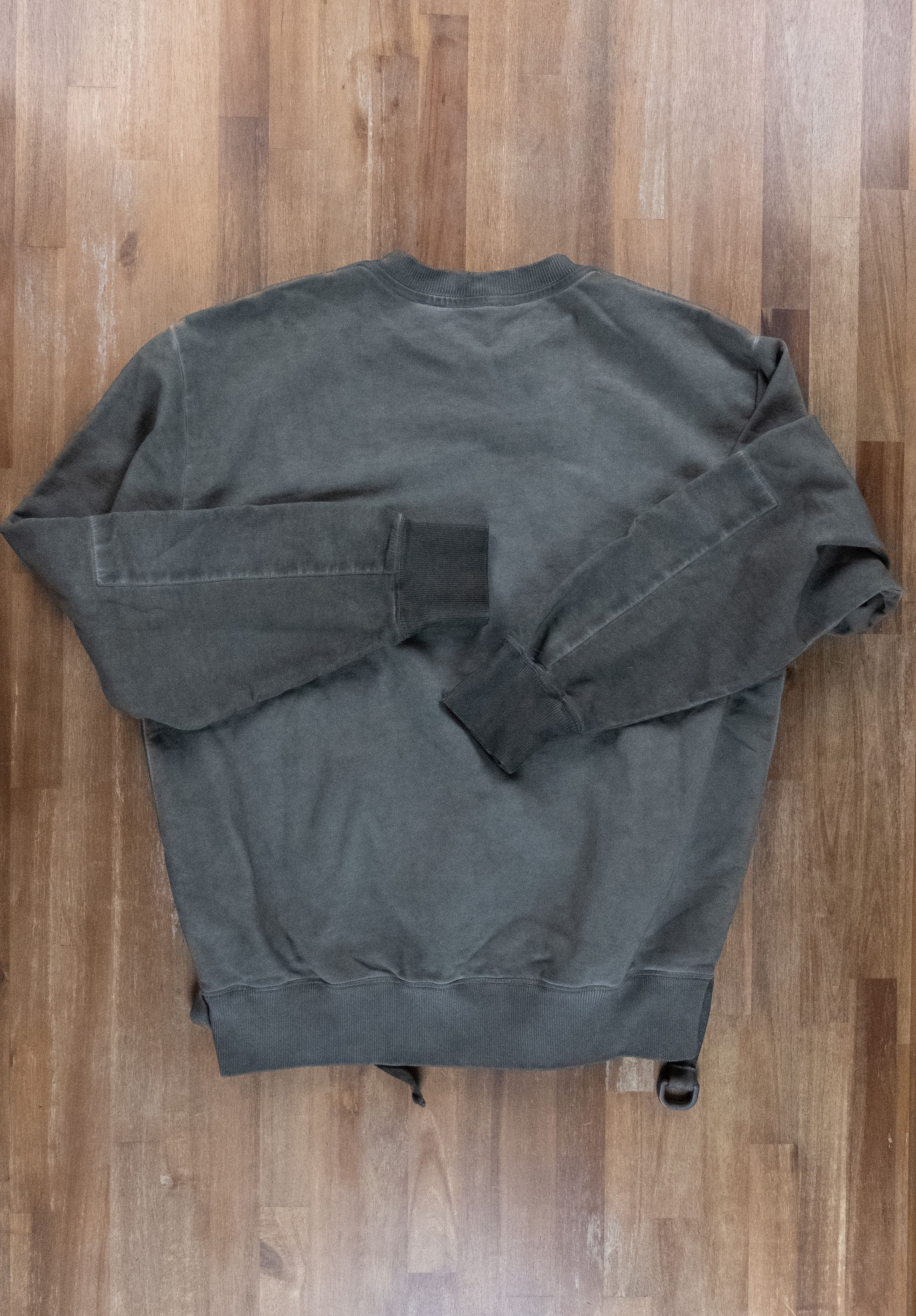 Helmut Lang HELMUT LANG military crew khaki alpine sweatshirt Medium Size US M / EU 48-50 / 2 - 9 Thumbnail