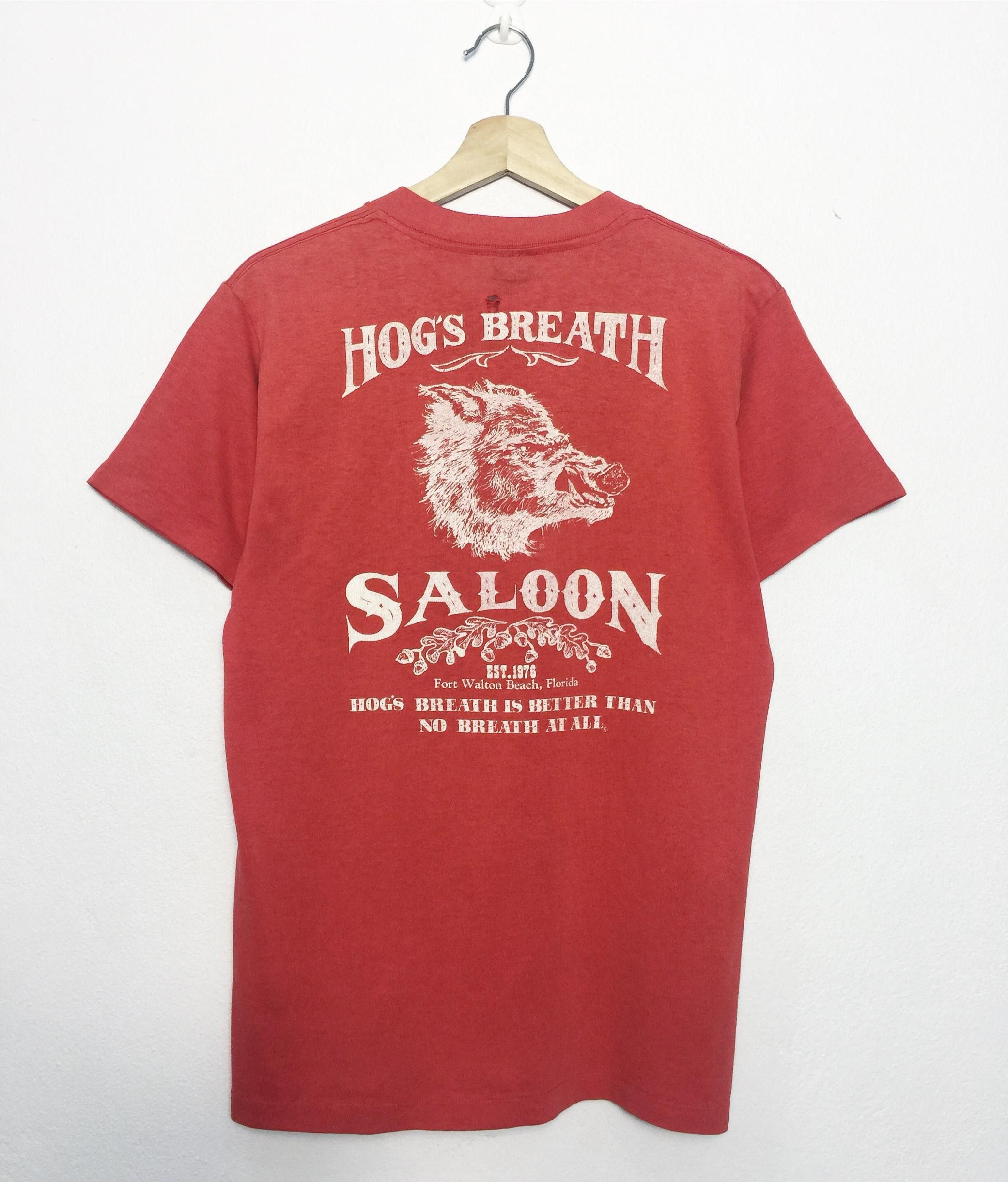Vintage 80s Wright's Hog's Breath Saloon Tees Made in USA