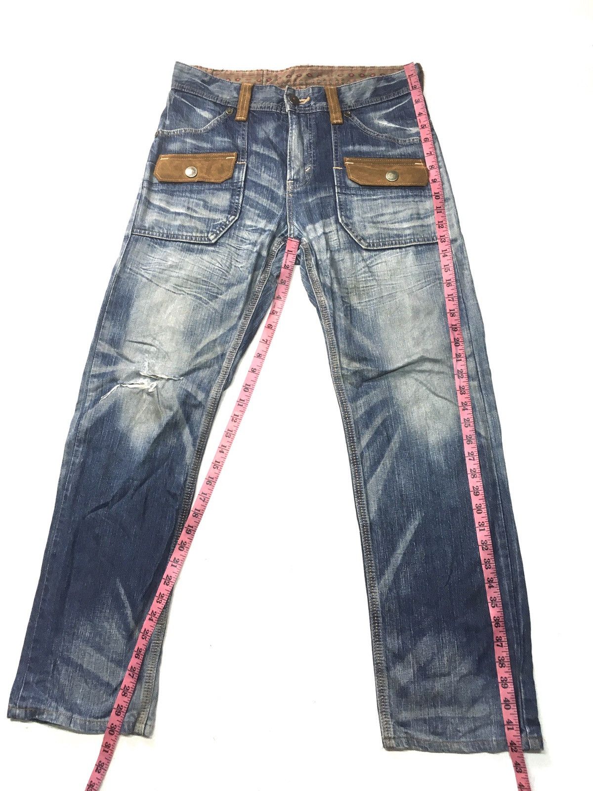 Edwin × Vintage Vintage edwin exclusive vintage Aztec Navajo bush pant denim Size US 33 - 4 Thumbnail