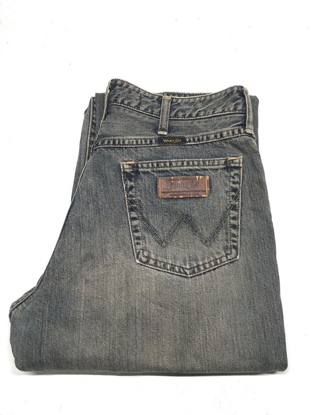 Vintage × Wrangler Vintage wrangler western distressed denim Size US 29 - 1 Thumbnail