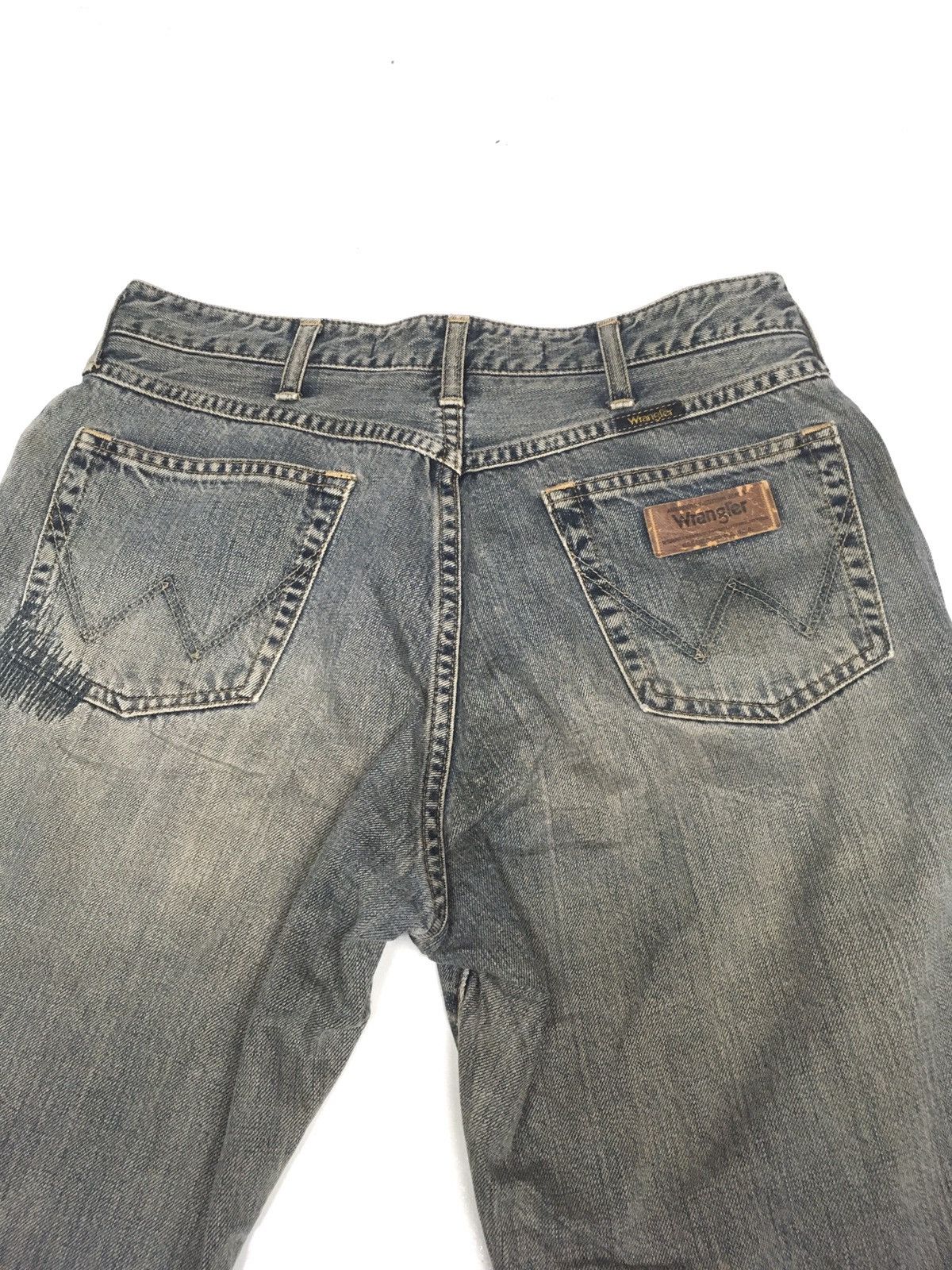 Vintage × Wrangler Vintage wrangler western distressed denim Size US 29 - 9 Thumbnail