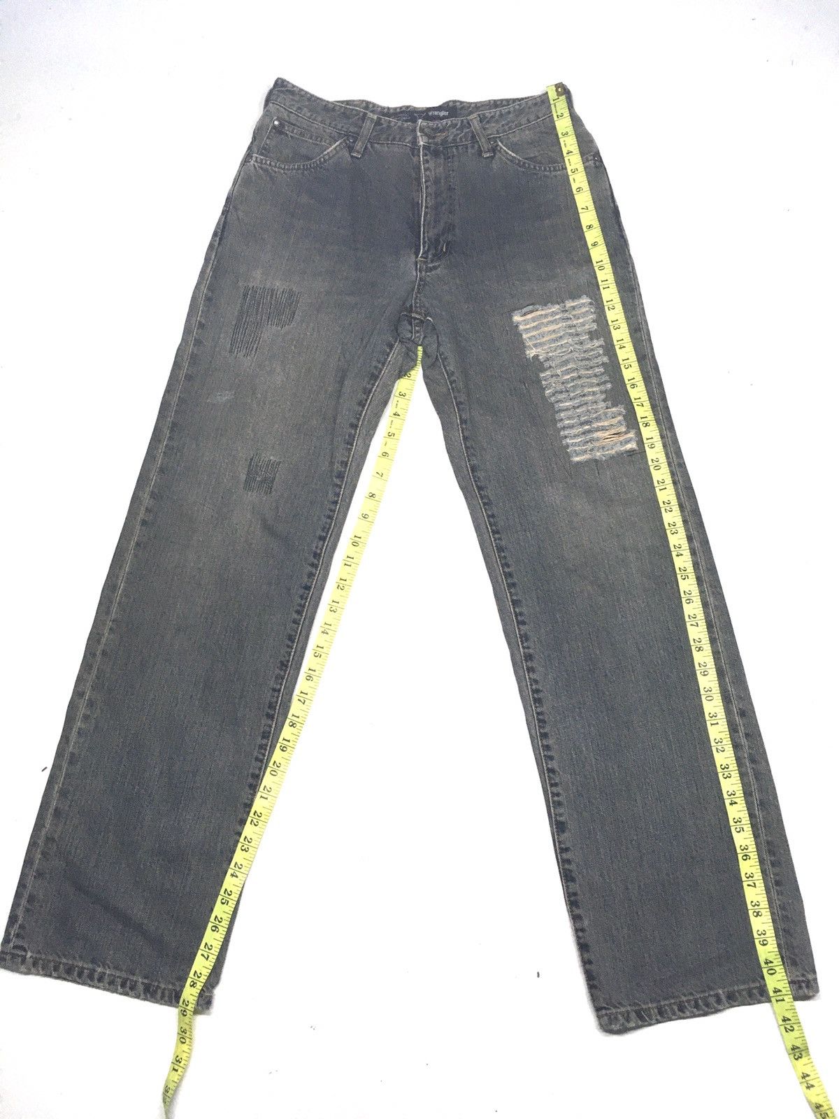 Vintage × Wrangler Vintage wrangler western distressed denim Size US 29 - 2 Thumbnail