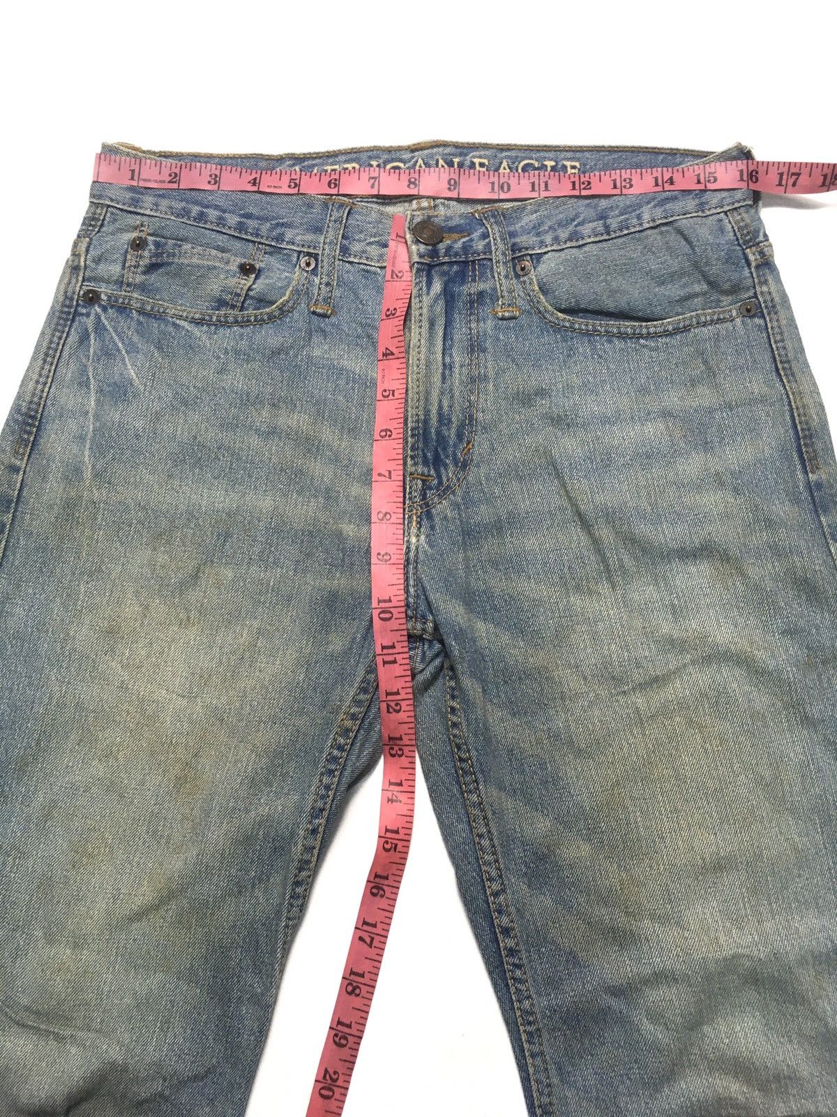 American Eagle Outfitters × Vintage Vintage American eagle outfitters distressed blue wash denim Size US 32 / EU 48 - 3 Thumbnail