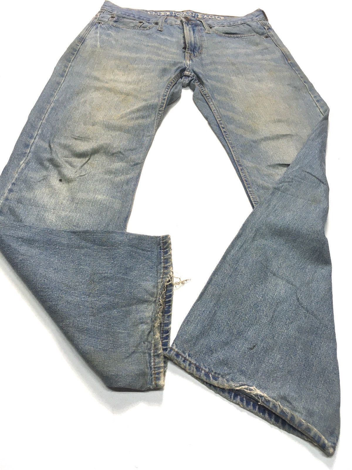 American Eagle Outfitters × Vintage Vintage American eagle outfitters distressed blue wash denim Size US 32 / EU 48 - 8 Thumbnail