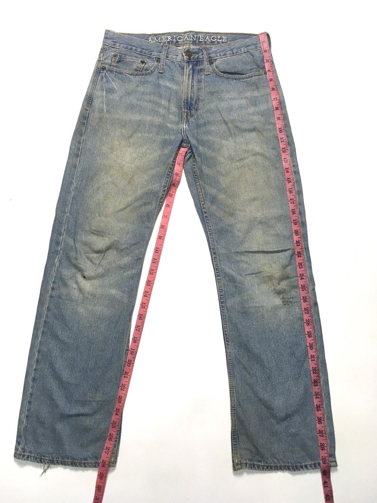 American Eagle Outfitters × Vintage Vintage American eagle outfitters distressed blue wash denim Size US 32 / EU 48 - 2 Thumbnail