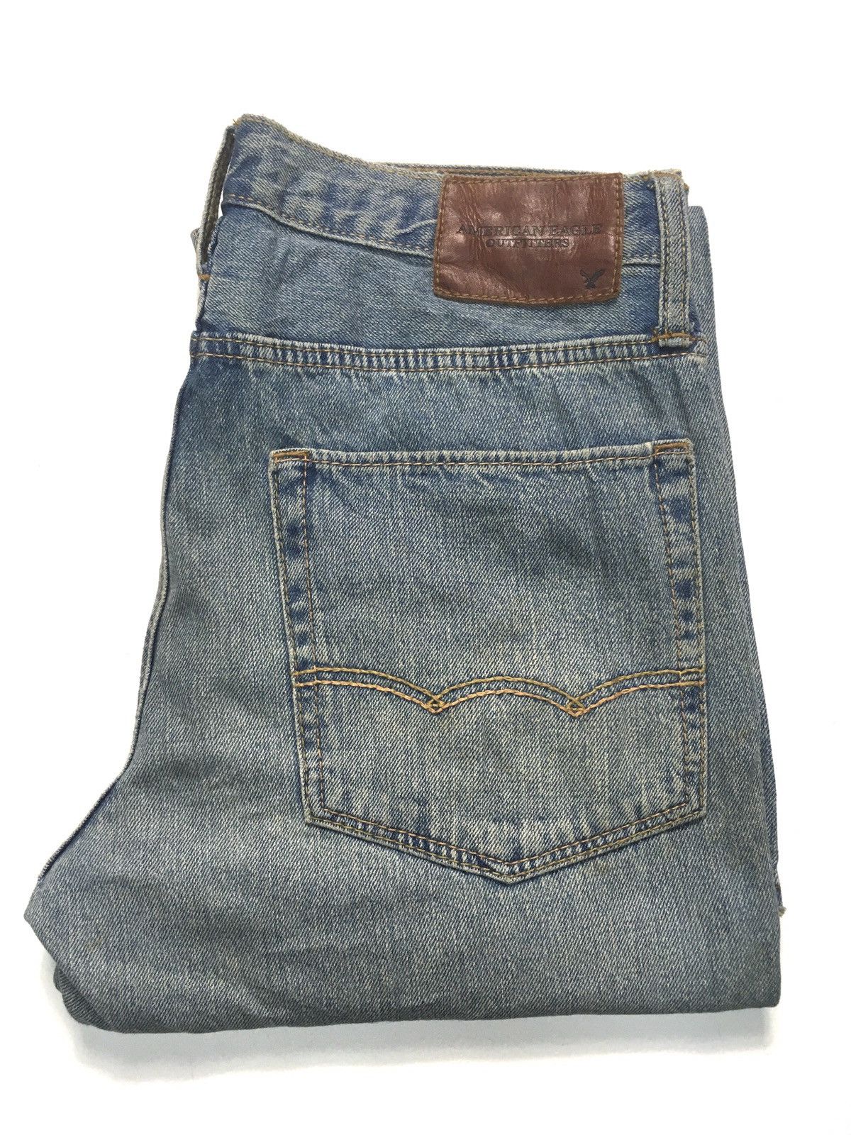 American Eagle Outfitters × Vintage Vintage American eagle outfitters distressed blue wash denim Size US 32 / EU 48 - 1 Thumbnail