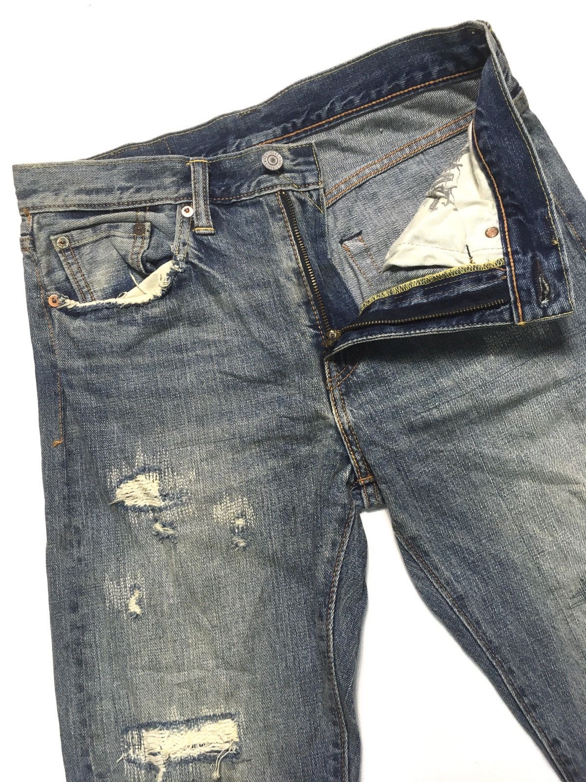 Levi's Vintage Clothing × Vintage Vintage y2k Levi’s 522 distressed grunge fashion denim Size US 30 / EU 46 - 7 Thumbnail