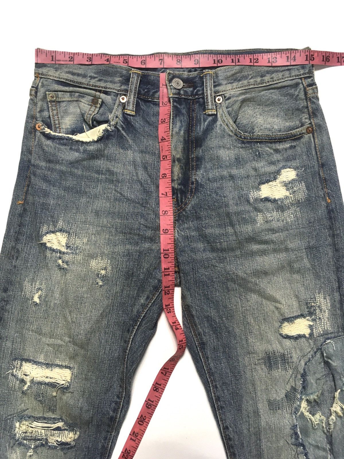 Levi's Vintage Clothing × Vintage Vintage y2k Levi’s 522 distressed grunge fashion denim Size US 30 / EU 46 - 4 Thumbnail
