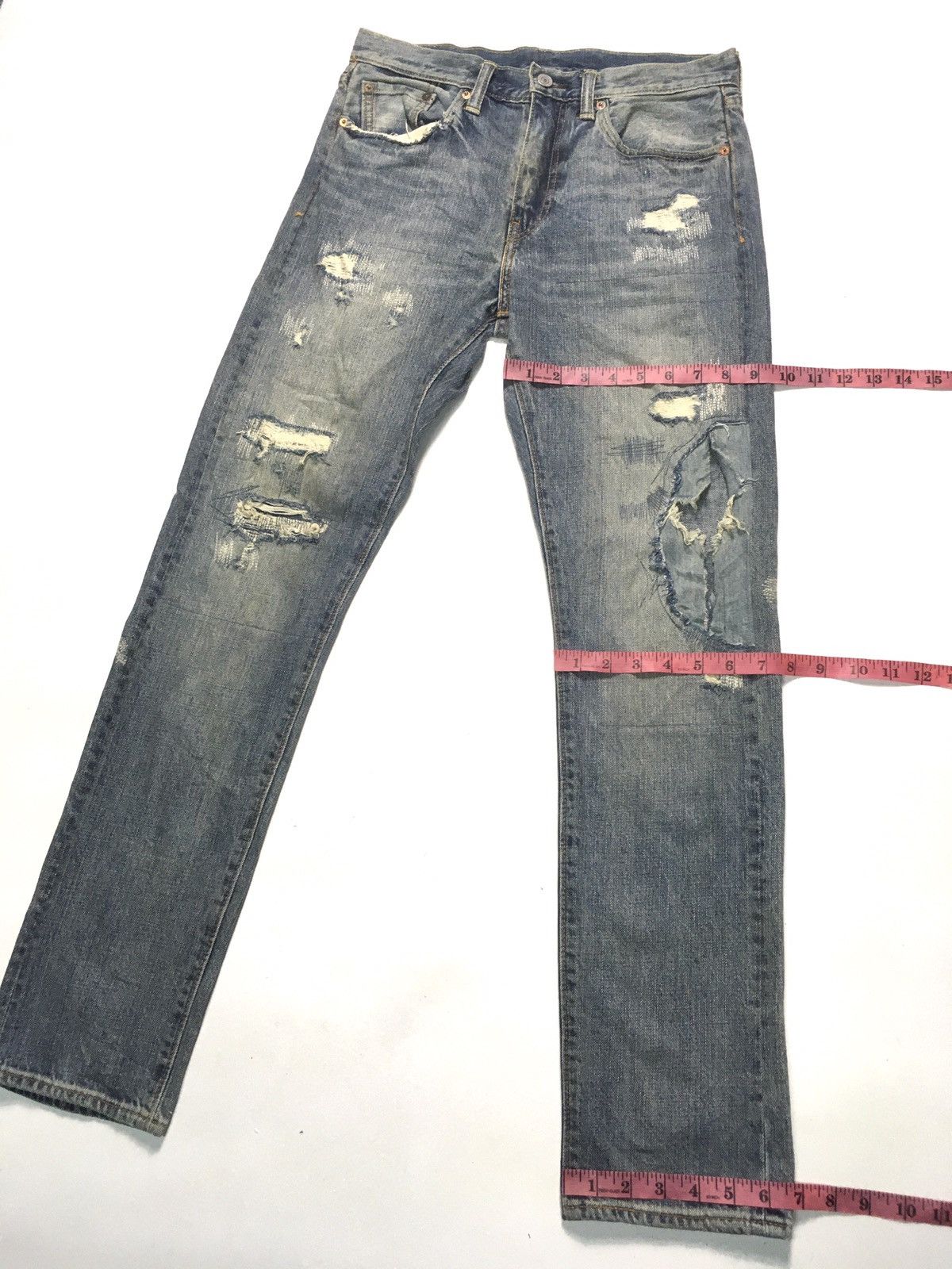 Levi's Vintage Clothing × Vintage Vintage y2k Levi’s 522 distressed grunge fashion denim Size US 30 / EU 46 - 5 Thumbnail