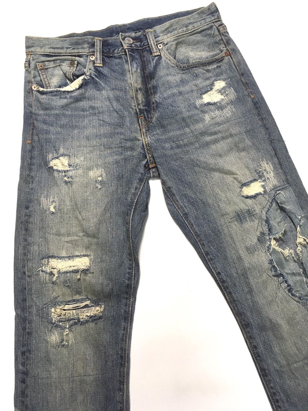 Levi's Vintage Clothing × Vintage Vintage y2k Levi’s 522 distressed grunge fashion denim Size US 30 / EU 46 - 6 Thumbnail