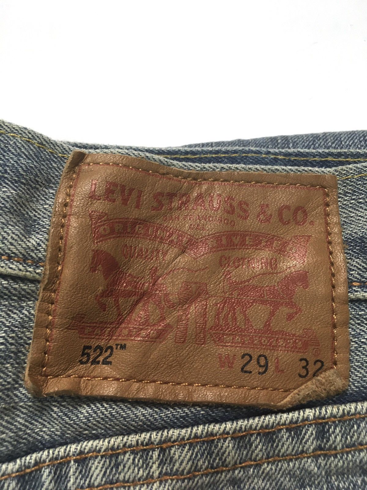 Levi's Vintage Clothing × Vintage Vintage y2k Levi’s 522 distressed grunge fashion denim Size US 30 / EU 46 - 14 Thumbnail