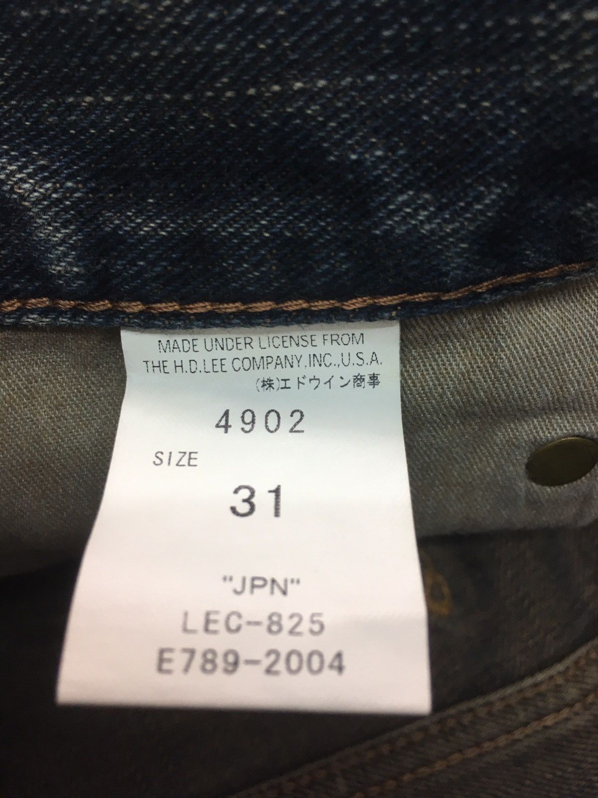 Lee × Vintage Vintage rusty black lee distressed denim Size US 31 - 13 Thumbnail