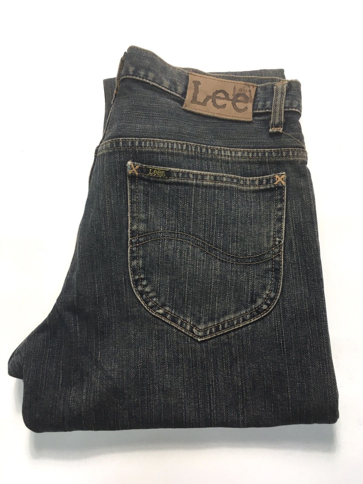 Lee × Vintage Vintage rusty black lee distressed denim Size US 31 - 1 Thumbnail