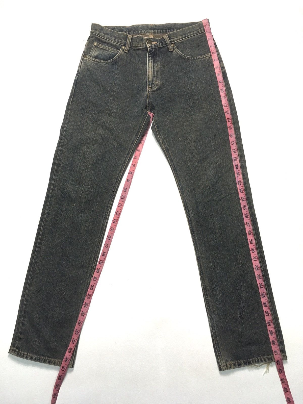 Lee × Vintage Vintage rusty black lee distressed denim Size US 31 - 2 Thumbnail