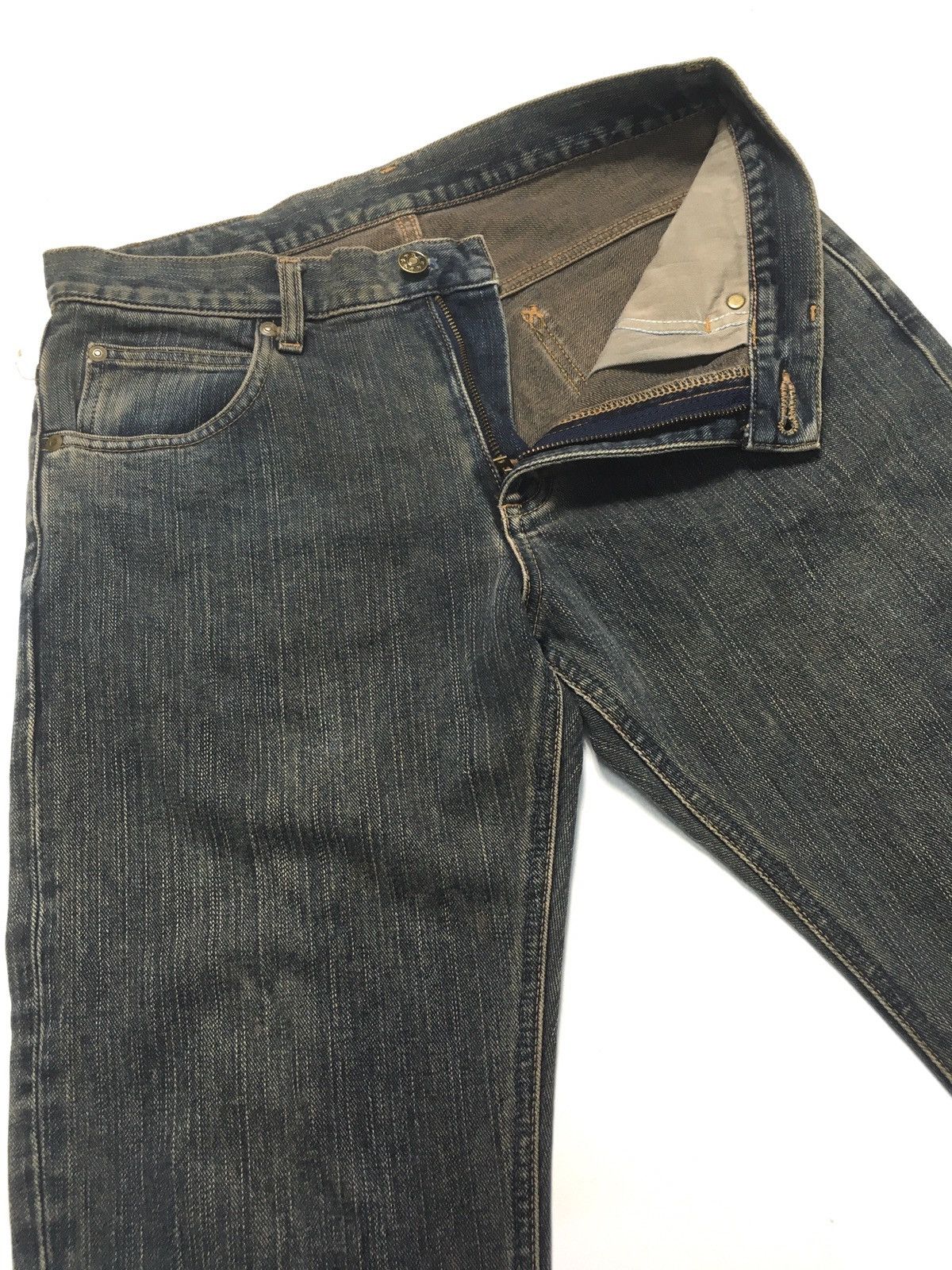 Lee × Vintage Vintage rusty black lee distressed denim Size US 31 - 9 Thumbnail