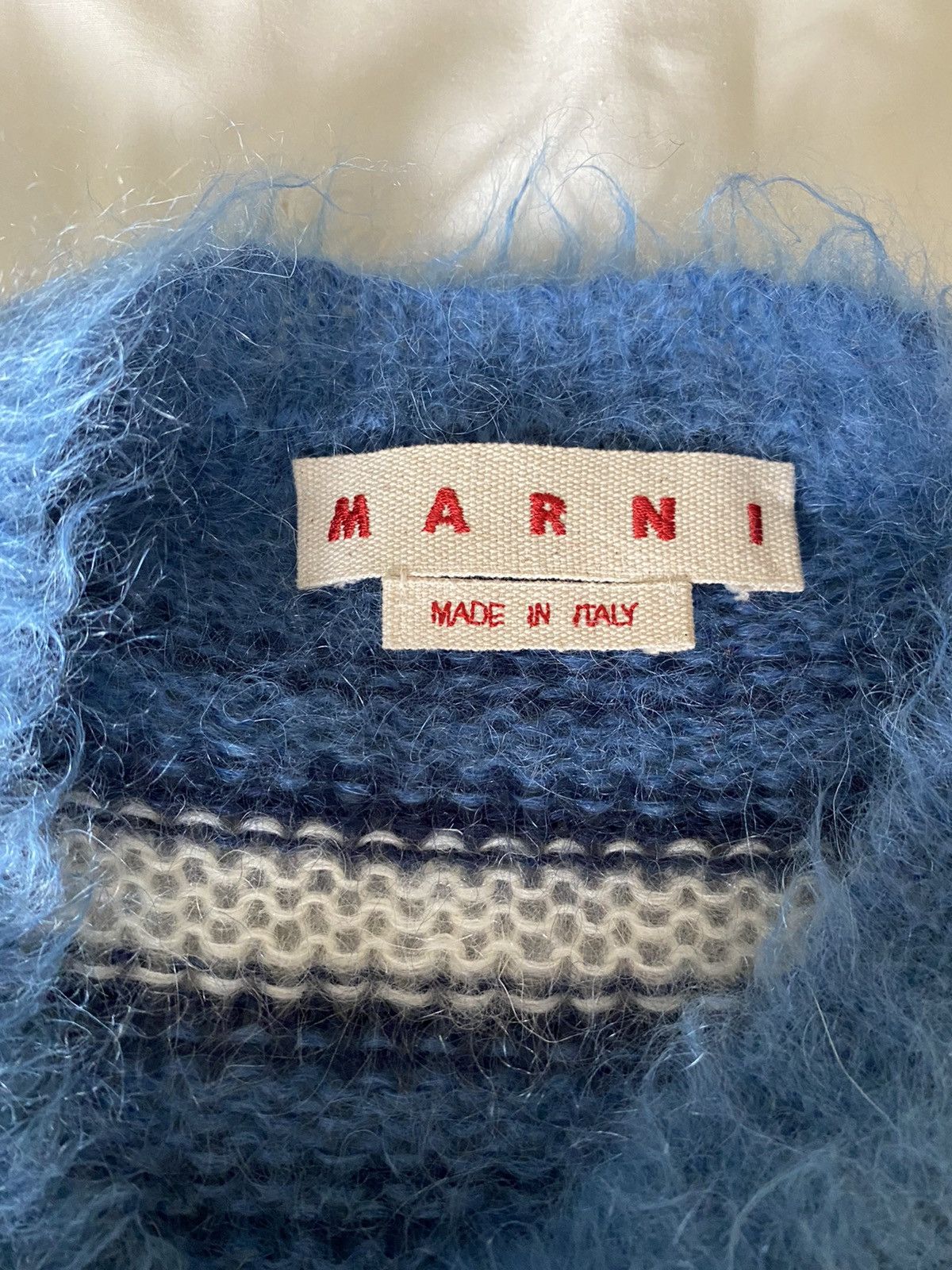 Marni Marni SS21 mohair sweater fuzzy wuzzy grail Size US XS / EU 42 / 0 - 17 Thumbnail