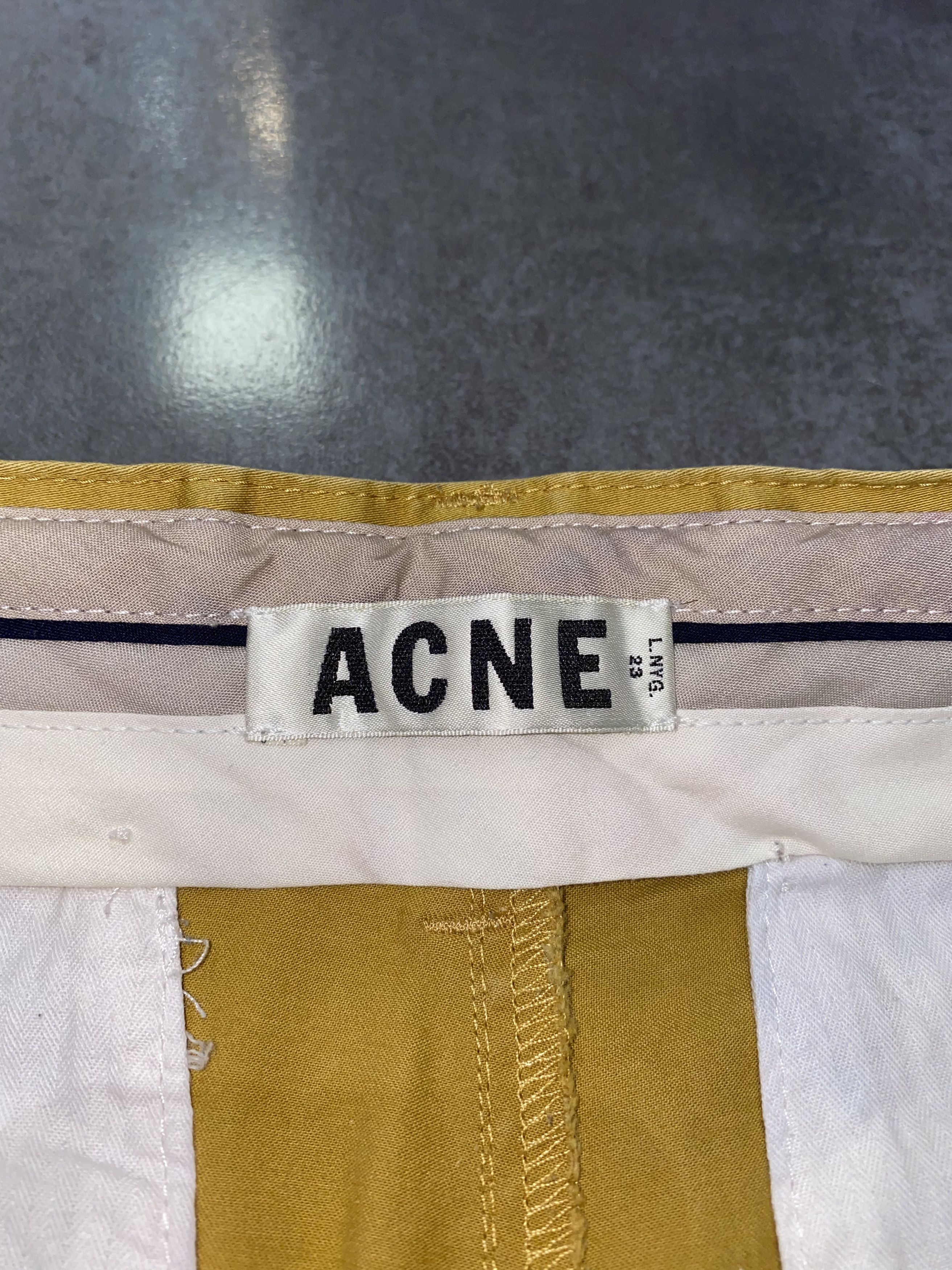 Acne Studios SS13 Acne Studios Roc Satin Mustard Casual Pants Size US 32 / EU 48 - 11 Thumbnail