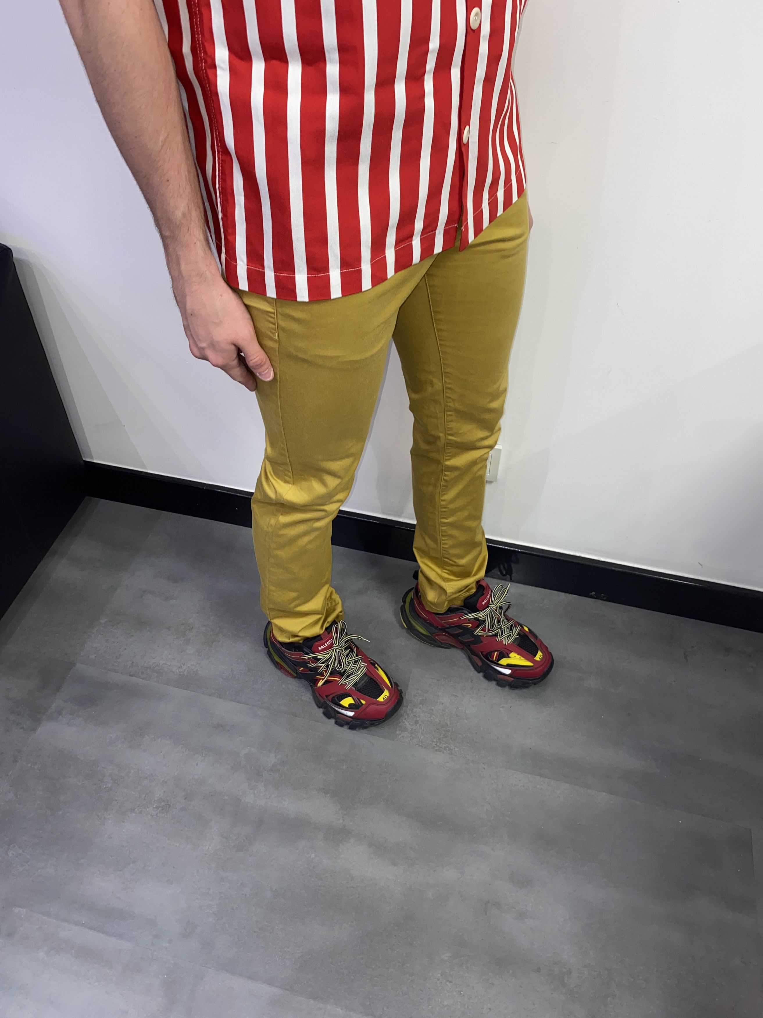 Acne Studios SS13 Acne Studios Roc Satin Mustard Casual Pants Size US 32 / EU 48 - 8 Thumbnail