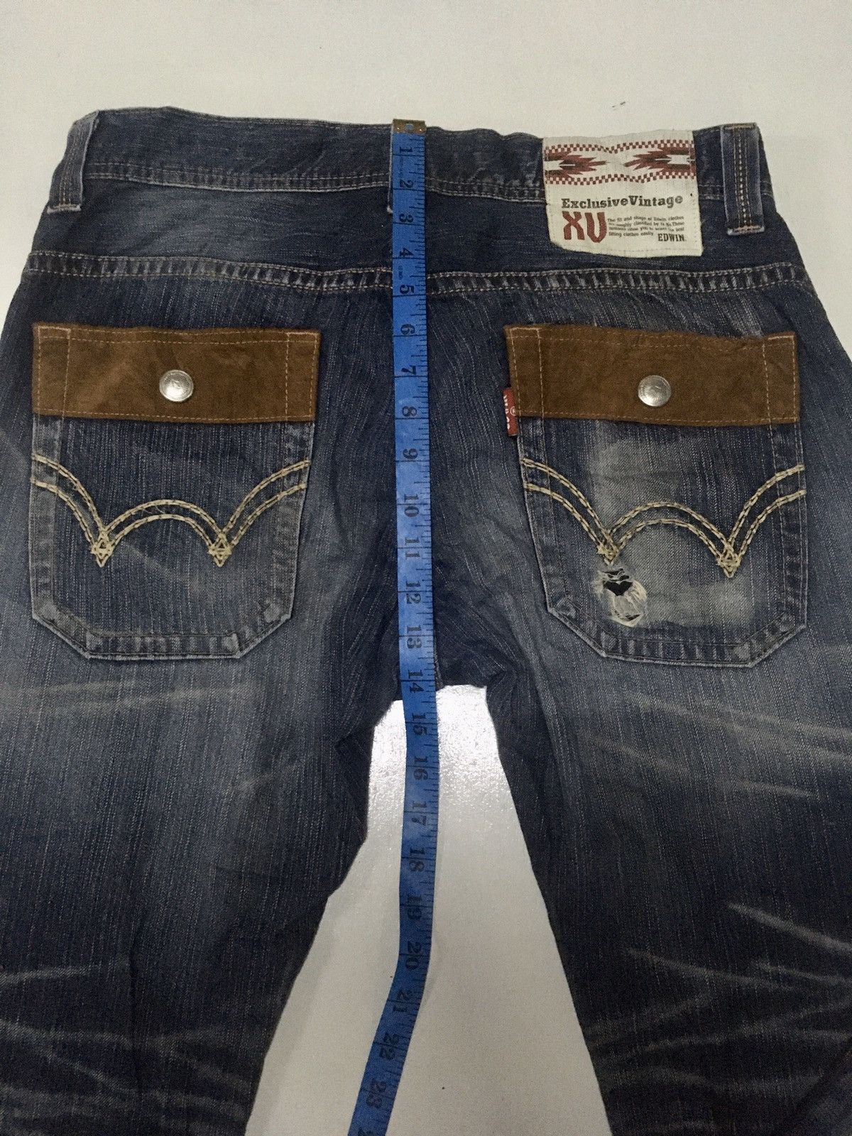 Edwin × Vintage Vintage edwin Xv Aztec Navajo bush pants distressed denim Size US 34 / EU 50 - 5 Thumbnail