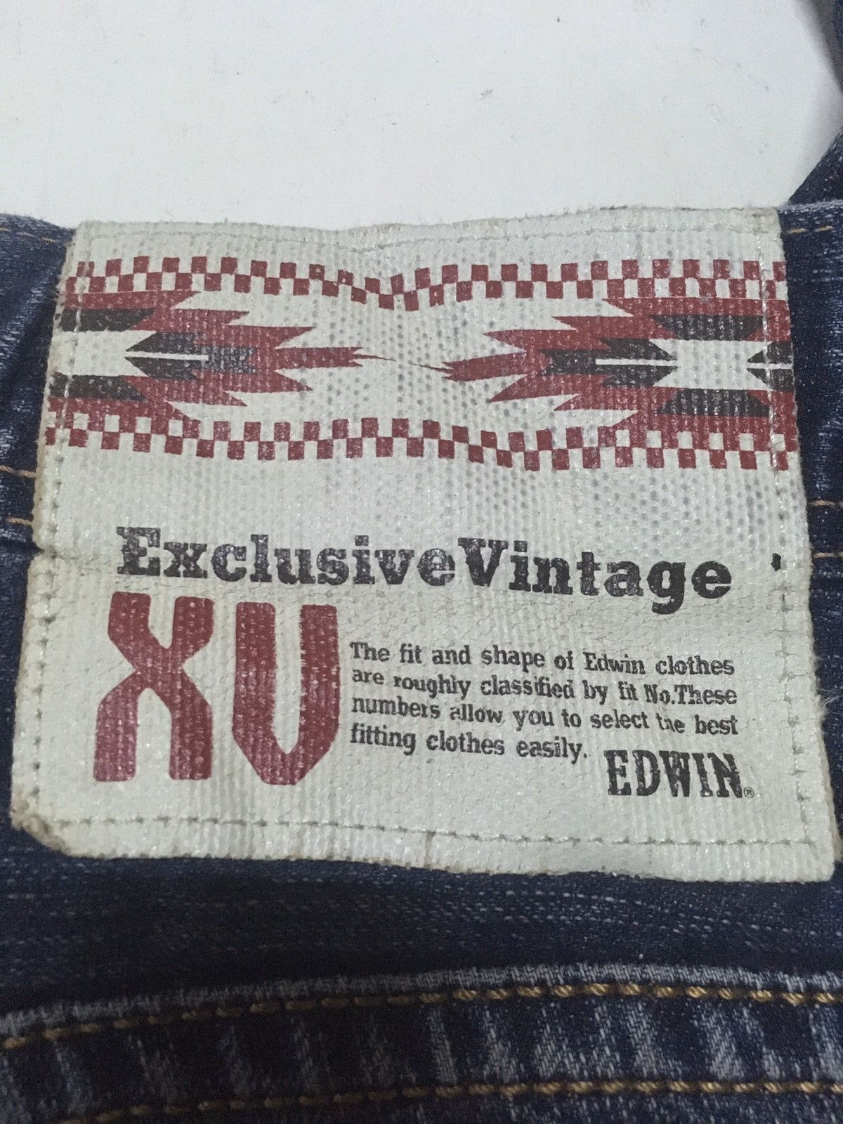 Edwin × Vintage Vintage edwin Xv Aztec Navajo bush pants distressed denim Size US 34 / EU 50 - 10 Thumbnail
