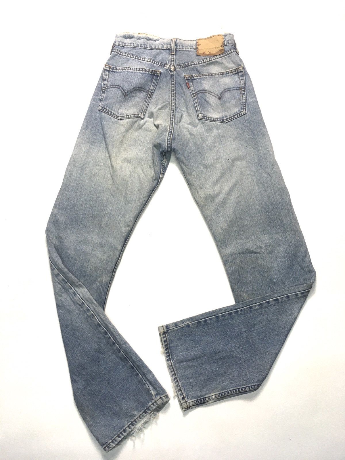 Levi's Vintage Clothing × Vintage Vintage ‘90 Levi’s 512 blue wash distressed denim Size US 29 - 9 Thumbnail