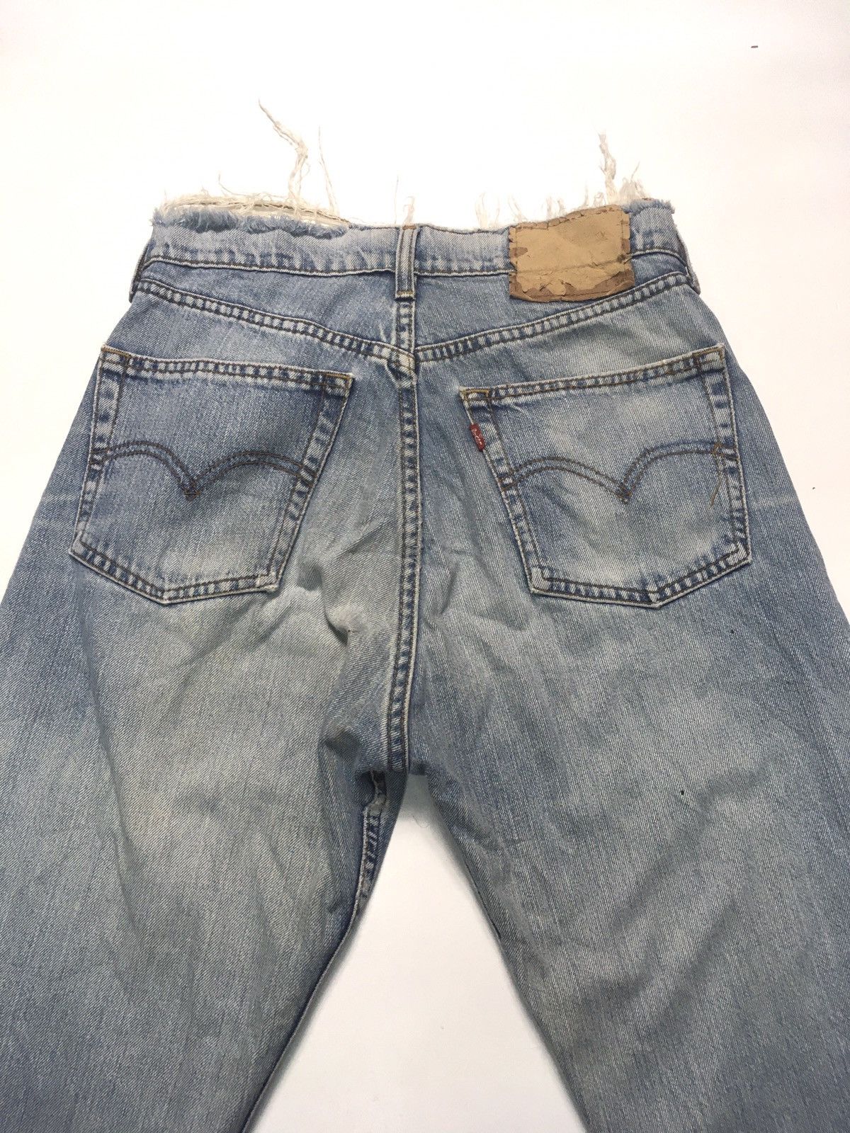 Levi's Vintage Clothing × Vintage Vintage ‘90 Levi’s 512 blue wash distressed denim Size US 29 - 6 Thumbnail