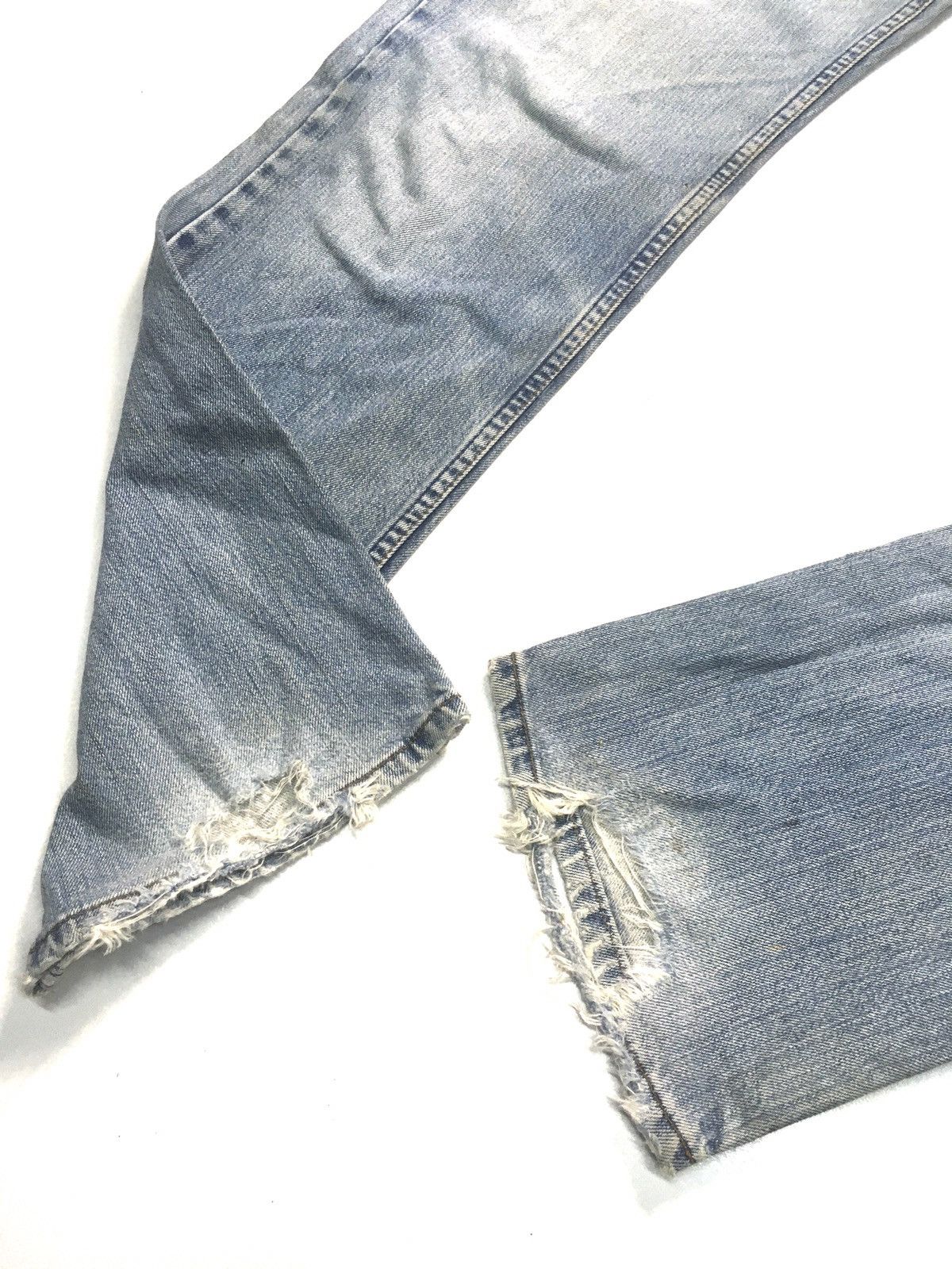 Levi's Vintage Clothing × Vintage Vintage ‘90 Levi’s 512 blue wash distressed denim Size US 29 - 10 Thumbnail