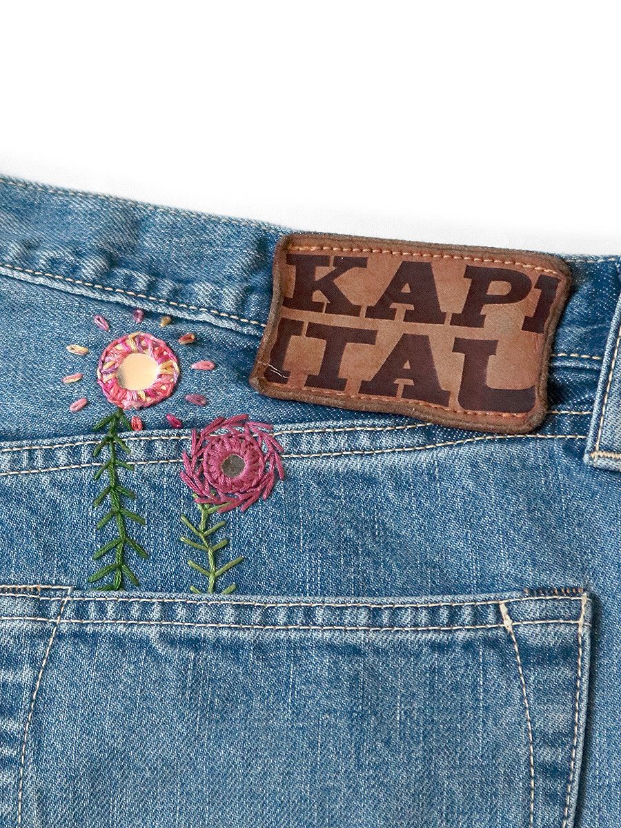 Kapital Kapital Monkey Cisco 14oz Happy Needle Remake Denim Size US 30 / EU 46 - 6 Thumbnail