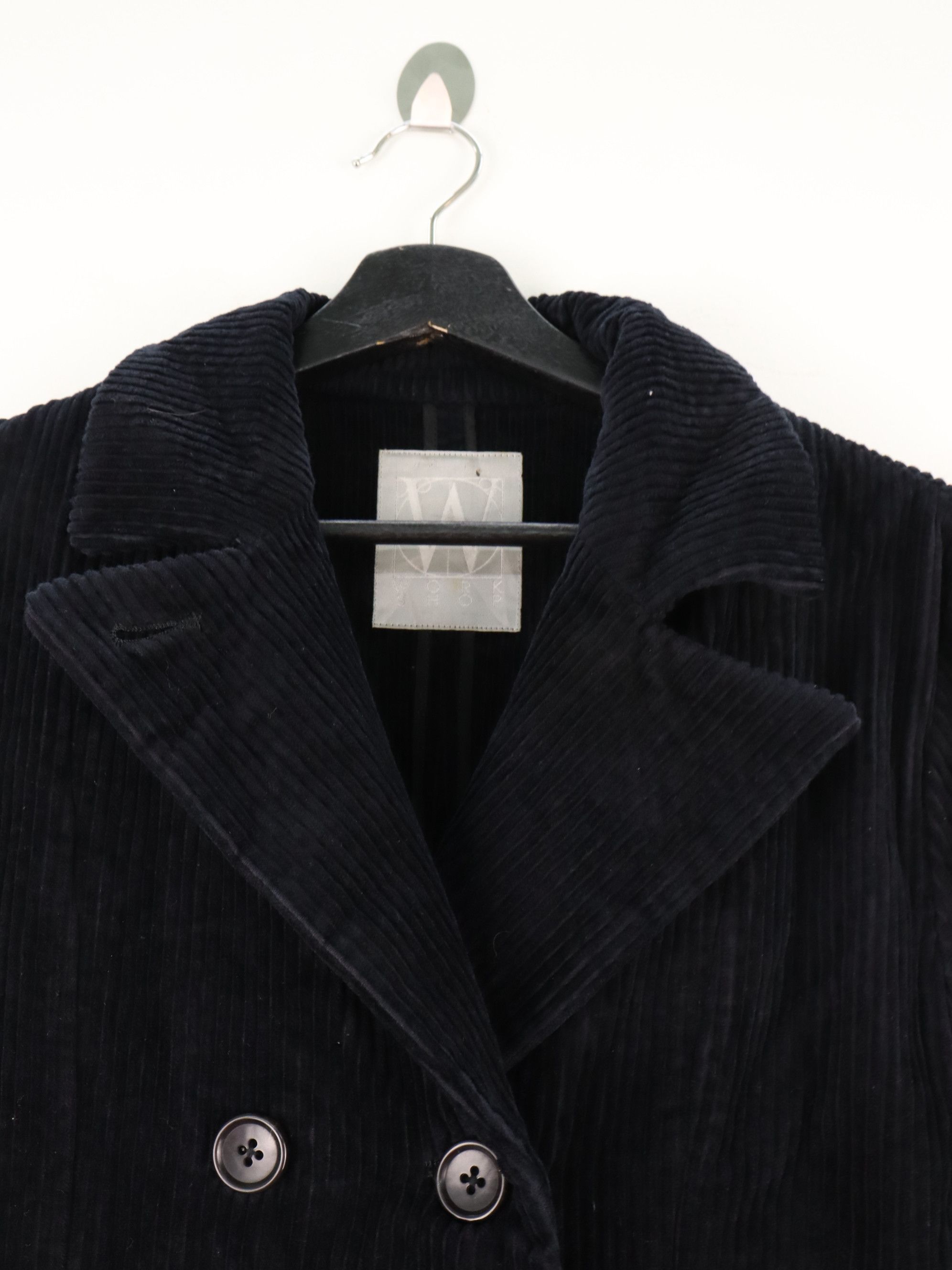 Yohji Yamamoto YY Workshop Corduroy Double Breasted Overcoat Jacket Size US M / EU 48-50 / 2 - 18 Thumbnail