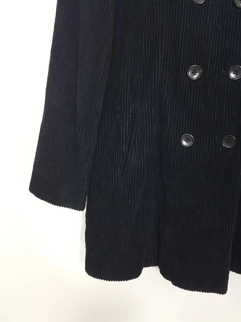 Yohji Yamamoto YY Workshop Corduroy Double Breasted Overcoat Jacket Size US M / EU 48-50 / 2 - 12 Thumbnail