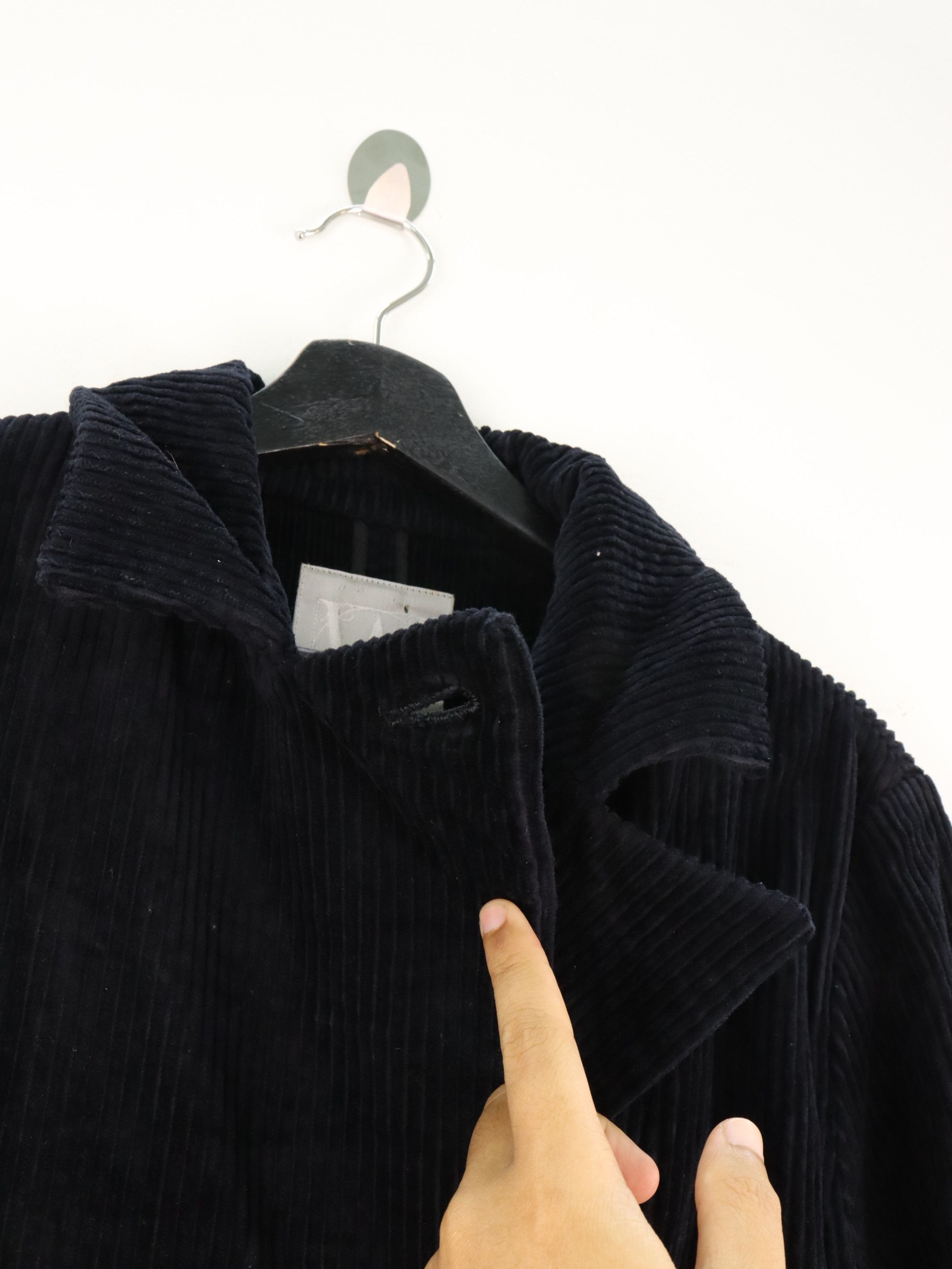 Yohji Yamamoto YY Workshop Corduroy Double Breasted Overcoat Jacket Size US M / EU 48-50 / 2 - 19 Thumbnail