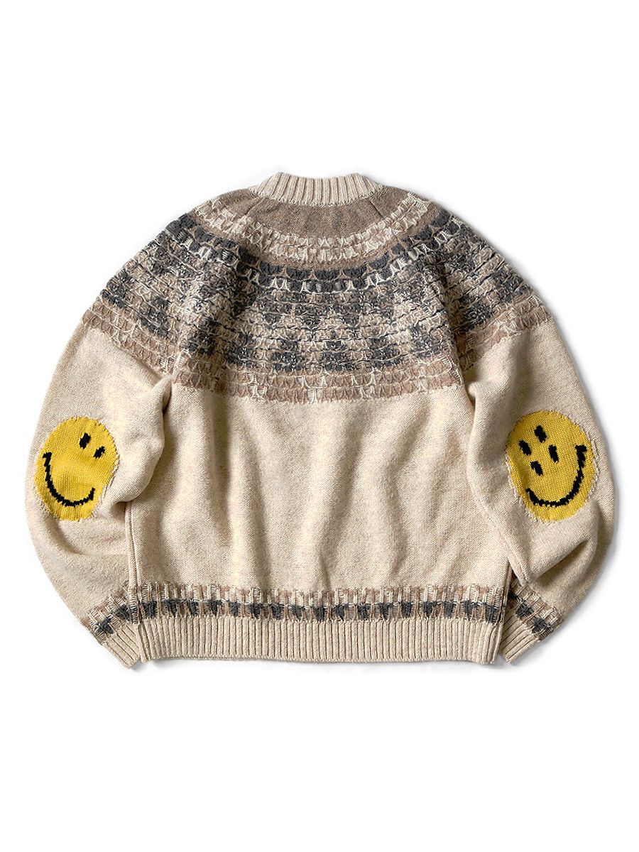 Kapital Kapital 5G Wool Nordic Smile Patch Sweater Size US M / EU 48-50 / 2 - 3 Thumbnail