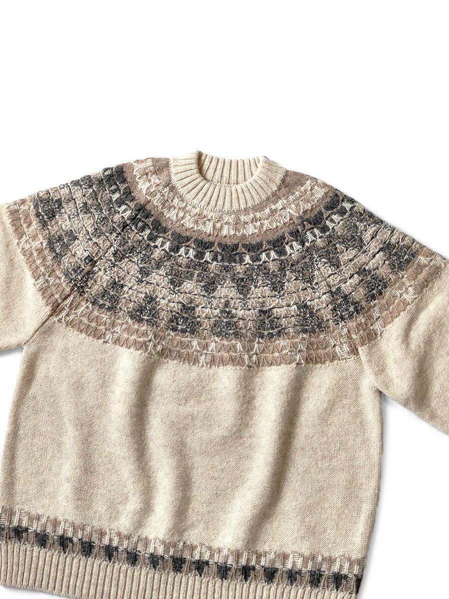 Kapital Kapital 5G Wool Nordic Smile Patch Sweater Size US M / EU 48-50 / 2 - 8 Thumbnail