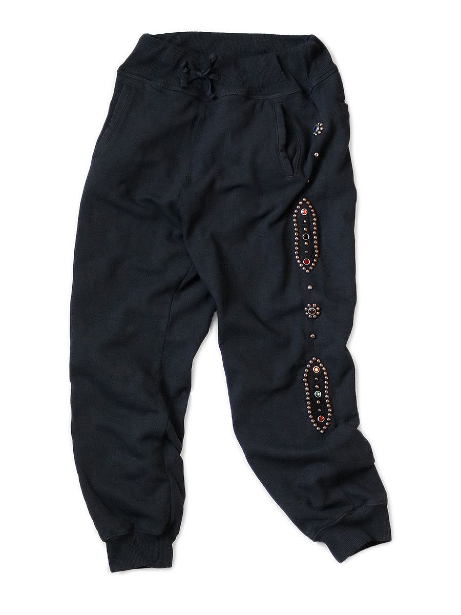 Image of Kapital Remake Studded Sweats in Black, Men's (Size 30)