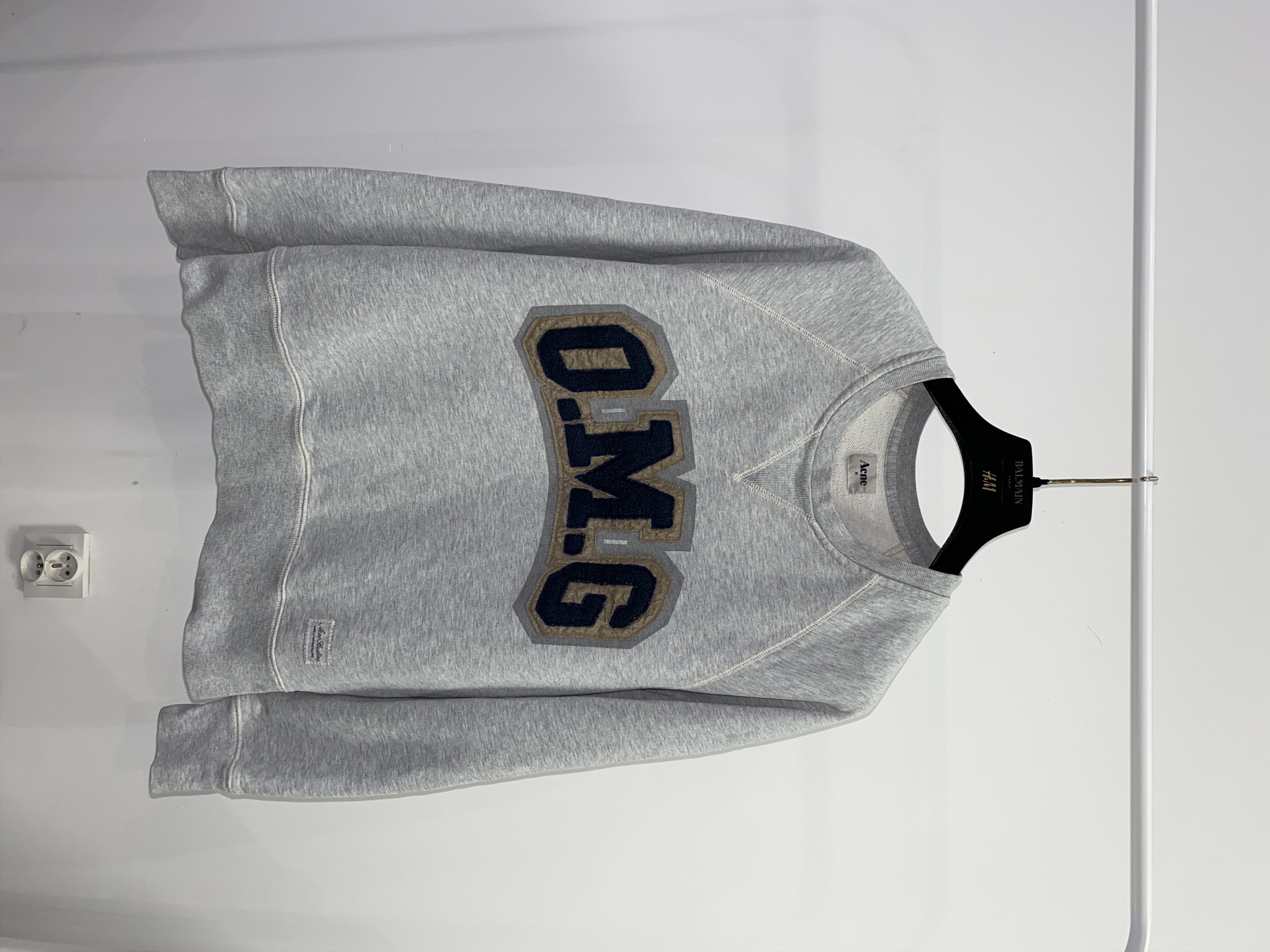Acne Studios SS12 Acne Studios College "O.M.G" Big Logo Crewneck Size US M / EU 48-50 / 2 - 1 Thumbnail