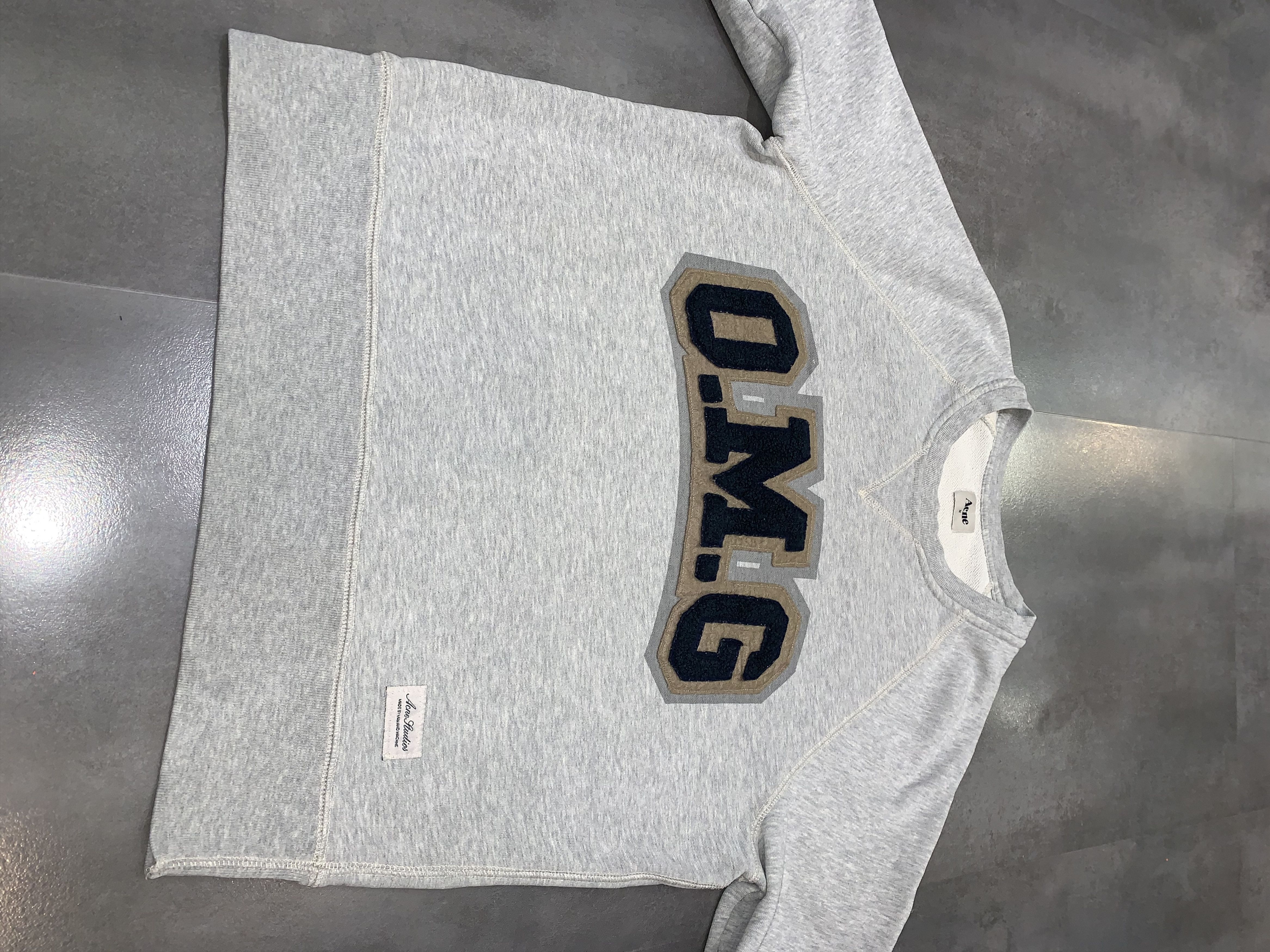 Acne Studios SS12 Acne Studios College "O.M.G" Big Logo Crewneck Size US M / EU 48-50 / 2 - 9 Thumbnail