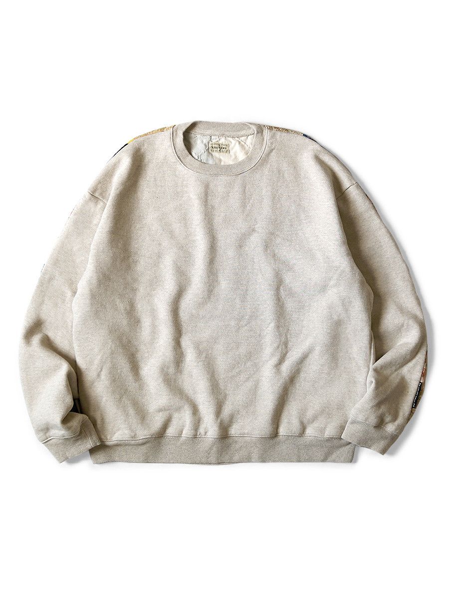 Kapital Kapital 2-tone Fleece Quilt Rain Smile Big Sweatshirt Size US M / EU 48-50 / 2 - 2 Thumbnail