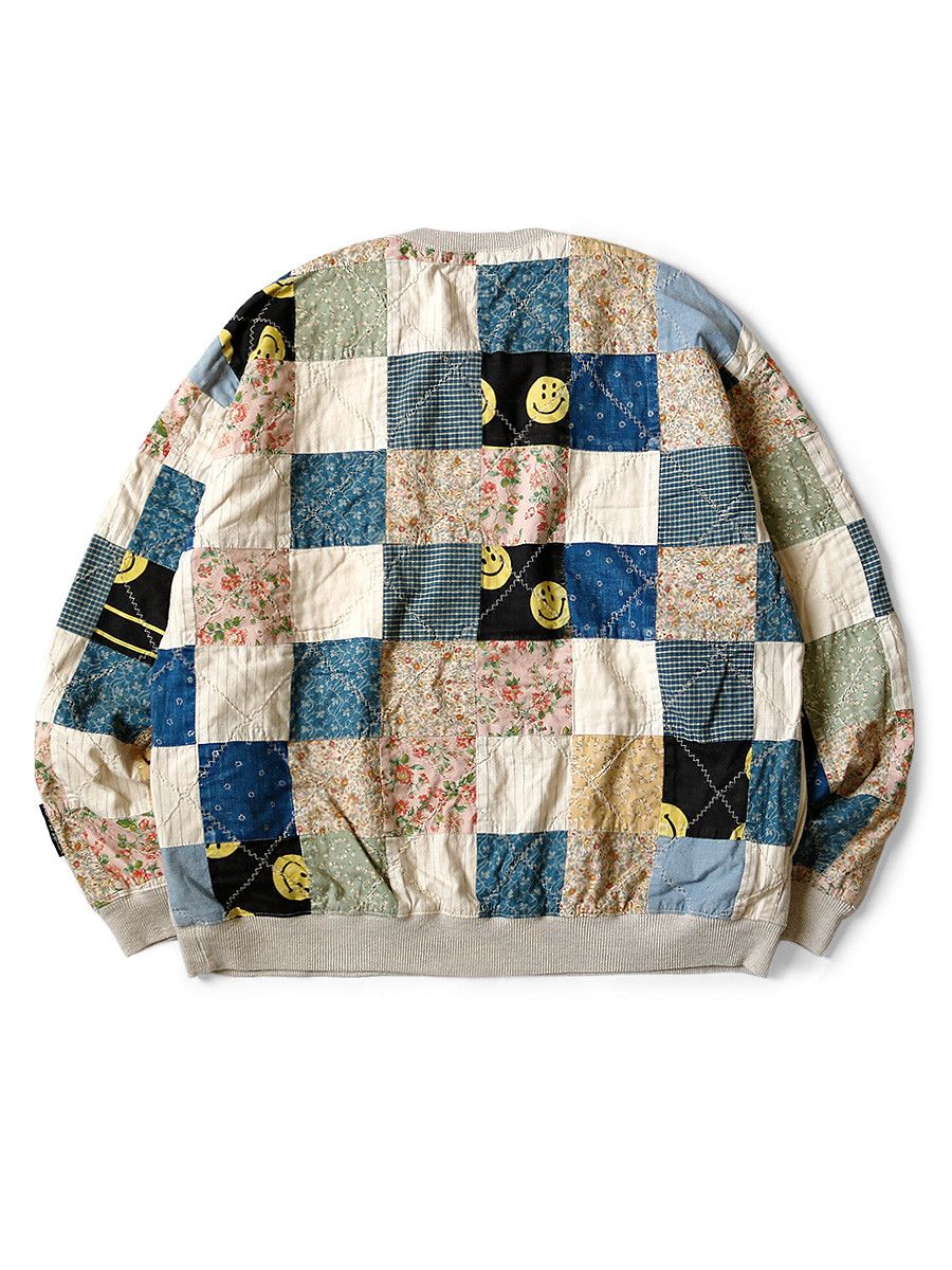 Kapital Kapital 2-tone Fleece Quilt Rain Smile Big Sweatshirt Size US M / EU 48-50 / 2 - 1 Thumbnail