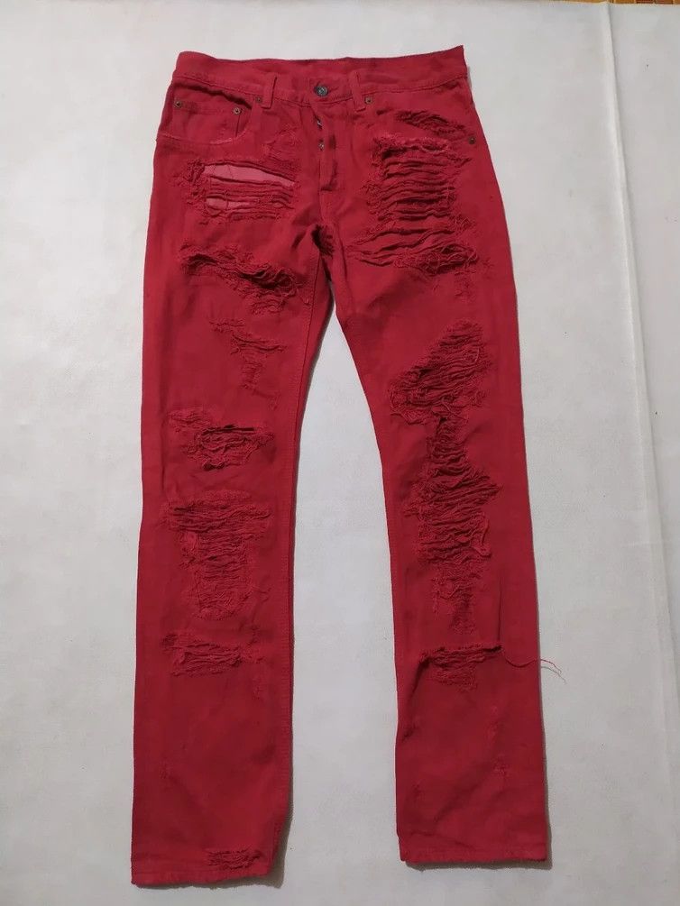 Japanese Brand 🔥RNA Japan Extremely Lots Distressed Pant Mummy Punk Design Size US 30 / EU 46 - 1 Thumbnail