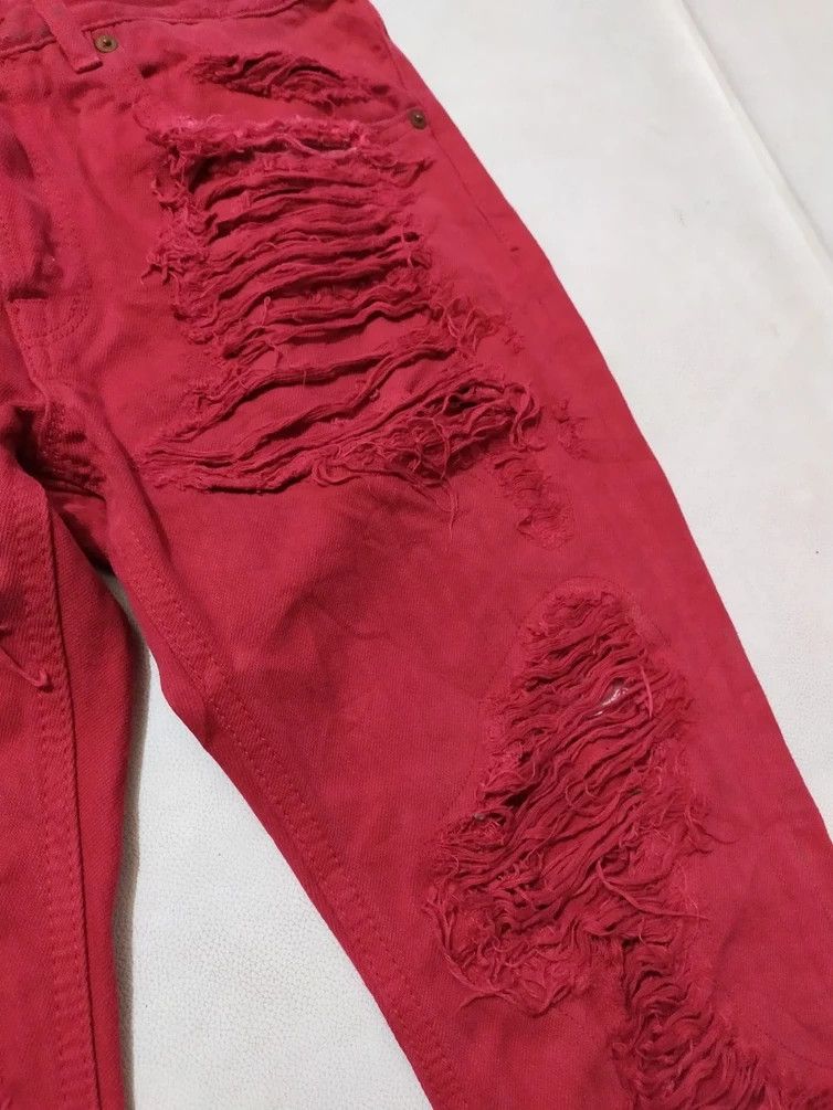 Japanese Brand 🔥RNA Japan Extremely Lots Distressed Pant Mummy Punk Design Size US 30 / EU 46 - 4 Thumbnail