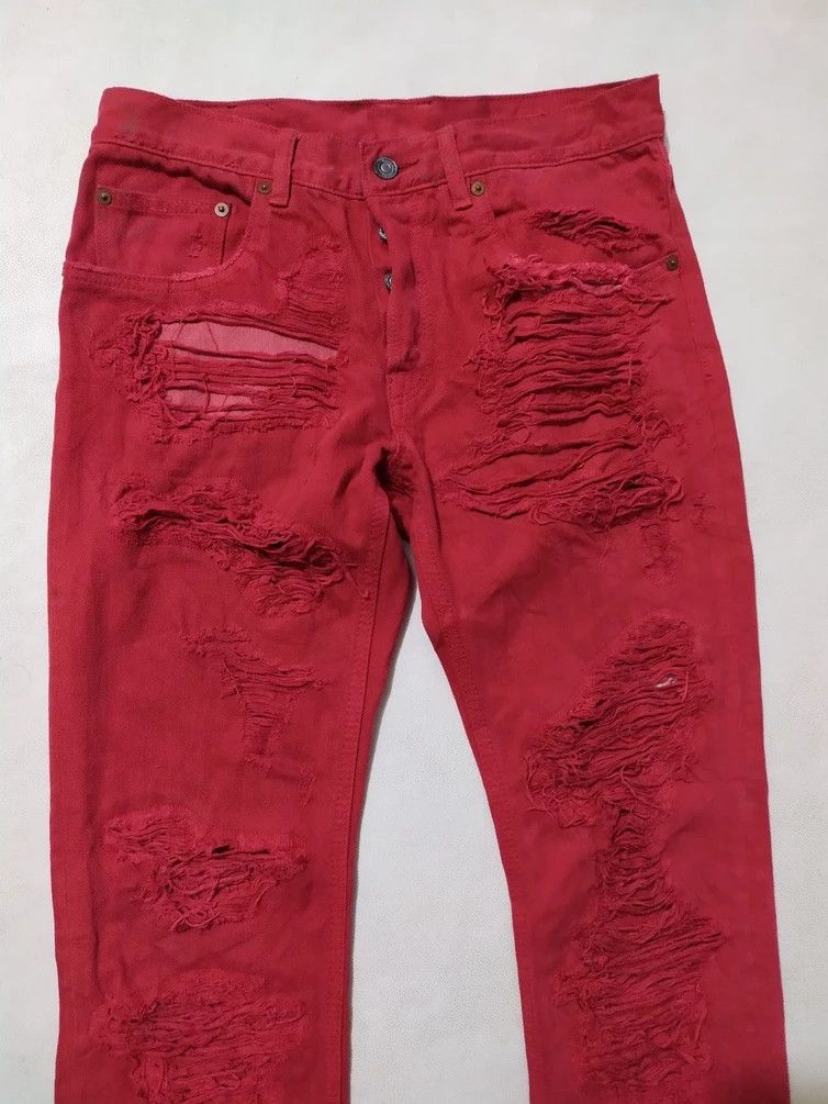 Japanese Brand 🔥RNA Japan Extremely Lots Distressed Pant Mummy Punk Design Size US 30 / EU 46 - 2 Thumbnail