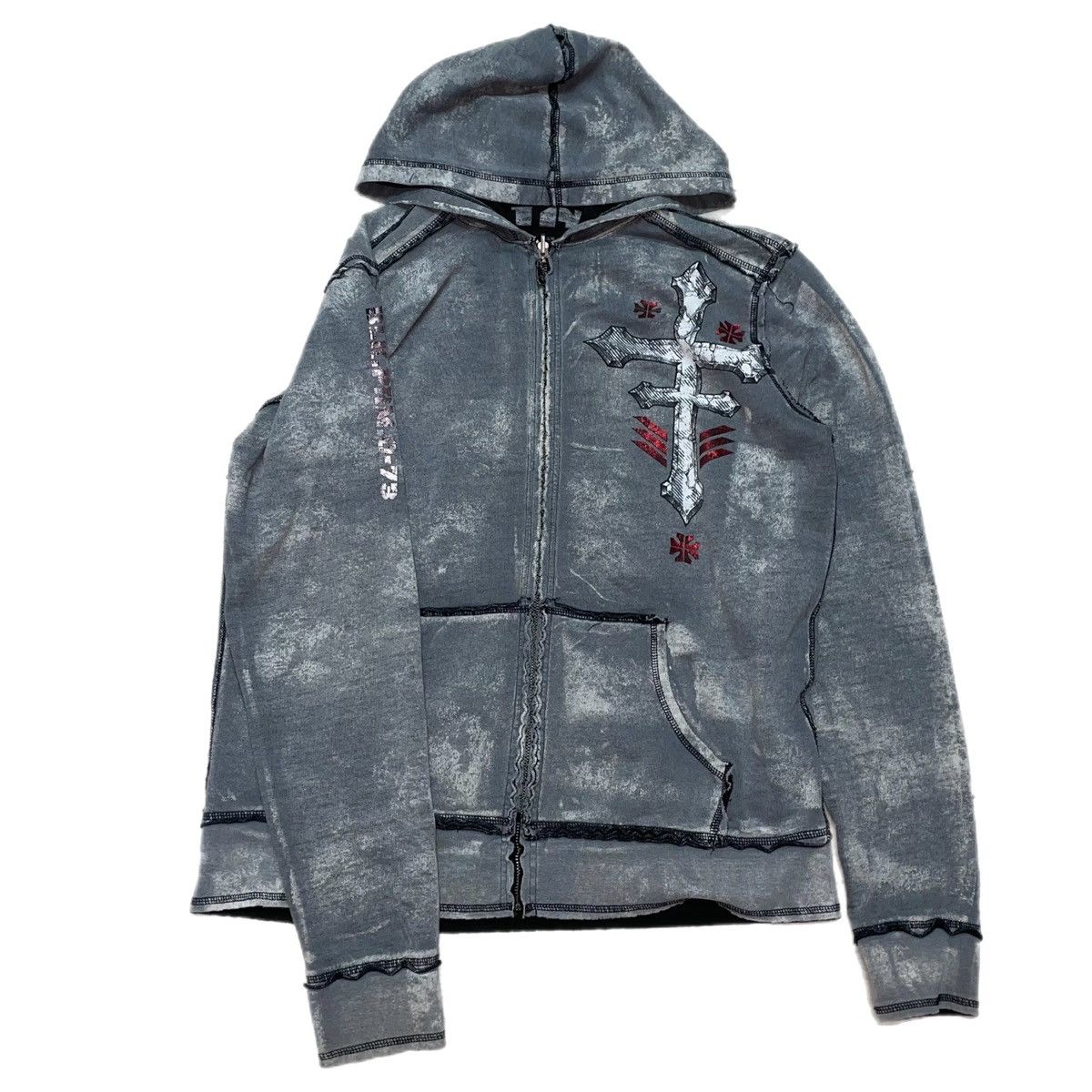 Affliction Affliction reversible zip up hoodie wings & skulls Size US XL / EU 56 / 4 - 3 Thumbnail