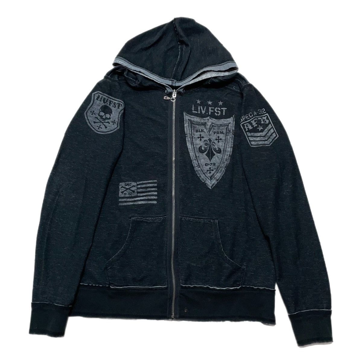 Affliction Affliction reversible zip up hoodie wings & skulls Size US XL / EU 56 / 4 - 2 Thumbnail