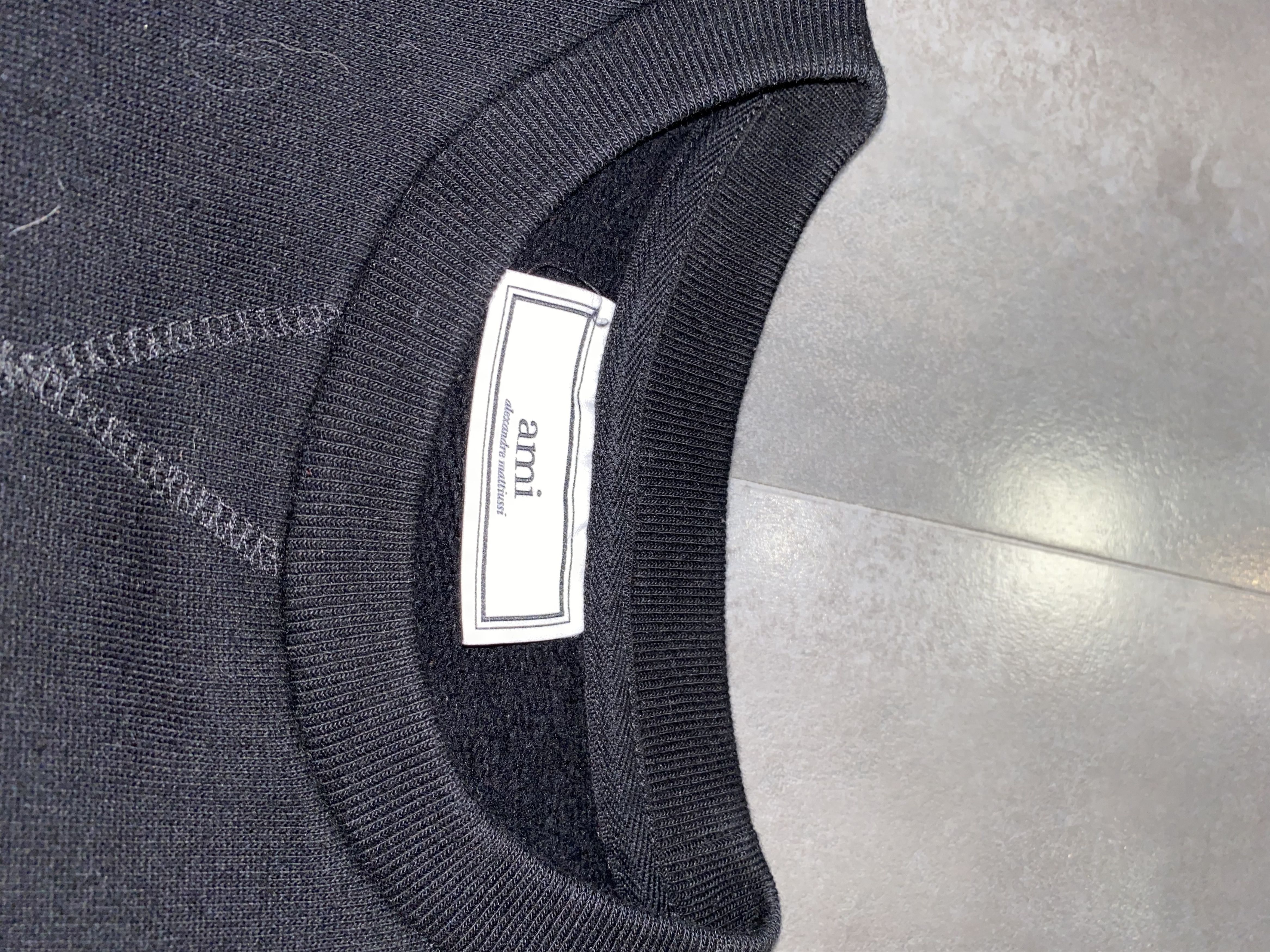 AMI AMI by Alexandre Mattiussi Small Logo Black Crewneck Size US M / EU 48-50 / 2 - 12 Thumbnail