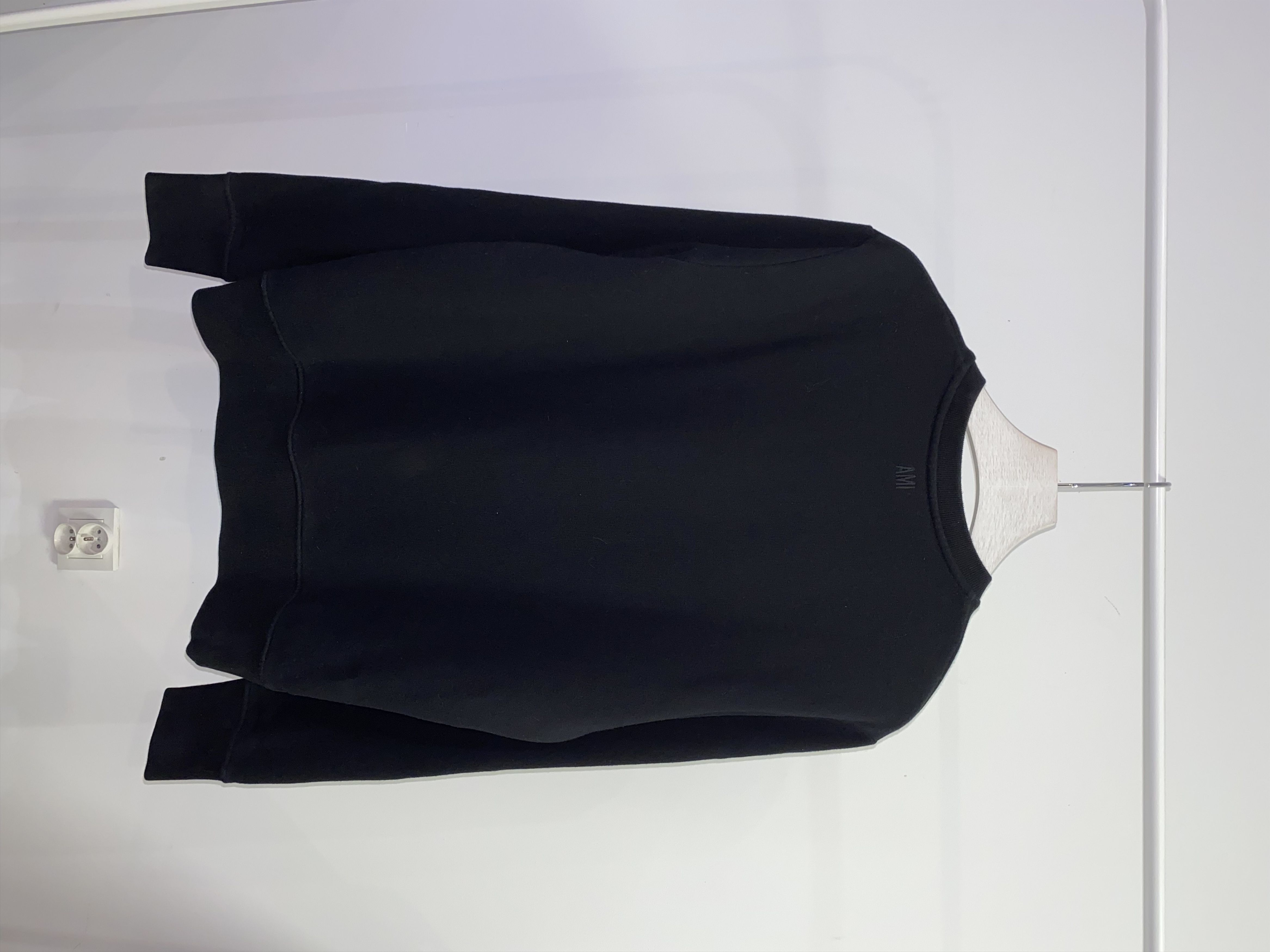 AMI AMI by Alexandre Mattiussi Small Logo Black Crewneck Size US M / EU 48-50 / 2 - 4 Thumbnail