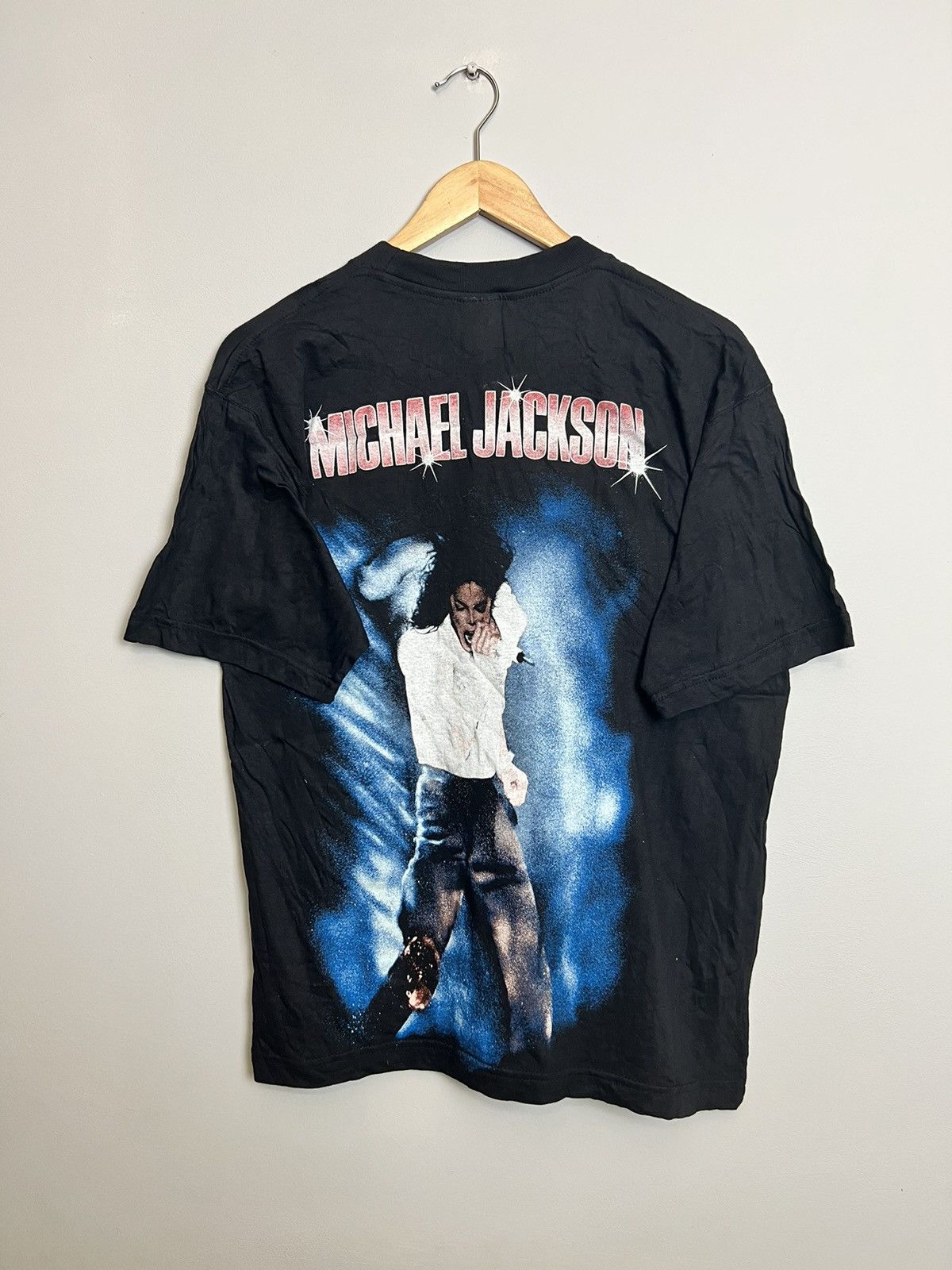 Band Tees Rare Vintage 90s Michael Jackson King Of Pop Music Band Tee Size US M / EU 48-50 / 2 - 3 Thumbnail