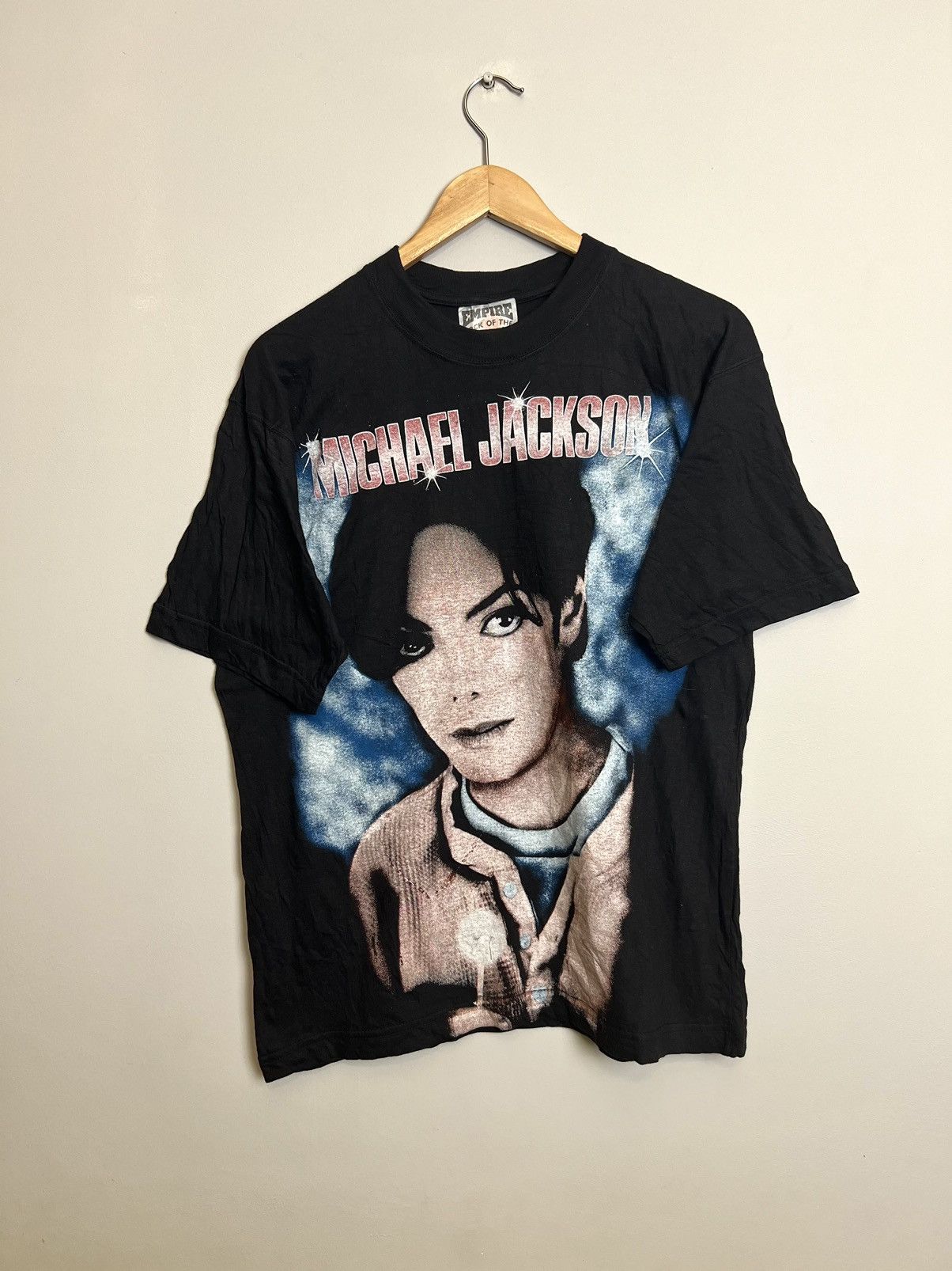 Band Tees Rare Vintage 90s Michael Jackson King Of Pop Music Band Tee Size US M / EU 48-50 / 2 - 1 Thumbnail