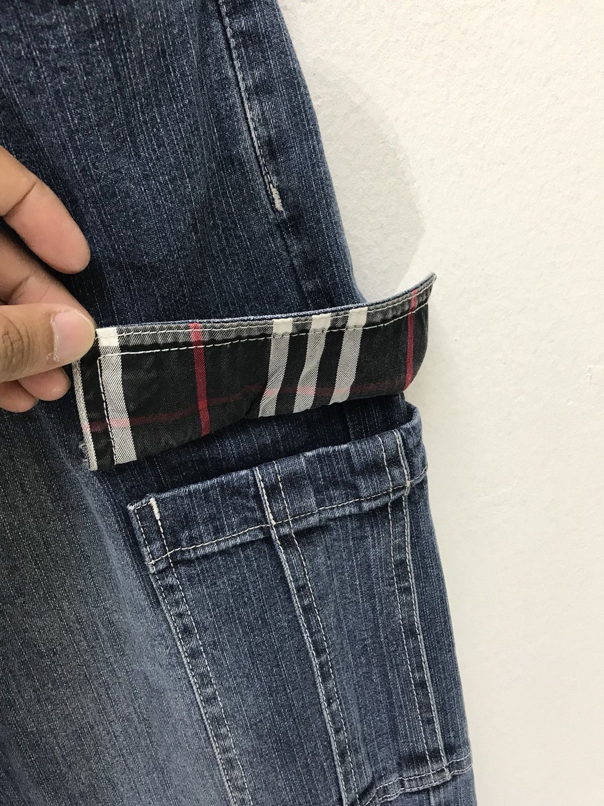 Burberry 🐎Burberry Black Label Cargo Denim Pant Slim Stretchable Size US 30 / EU 46 - 6 Thumbnail